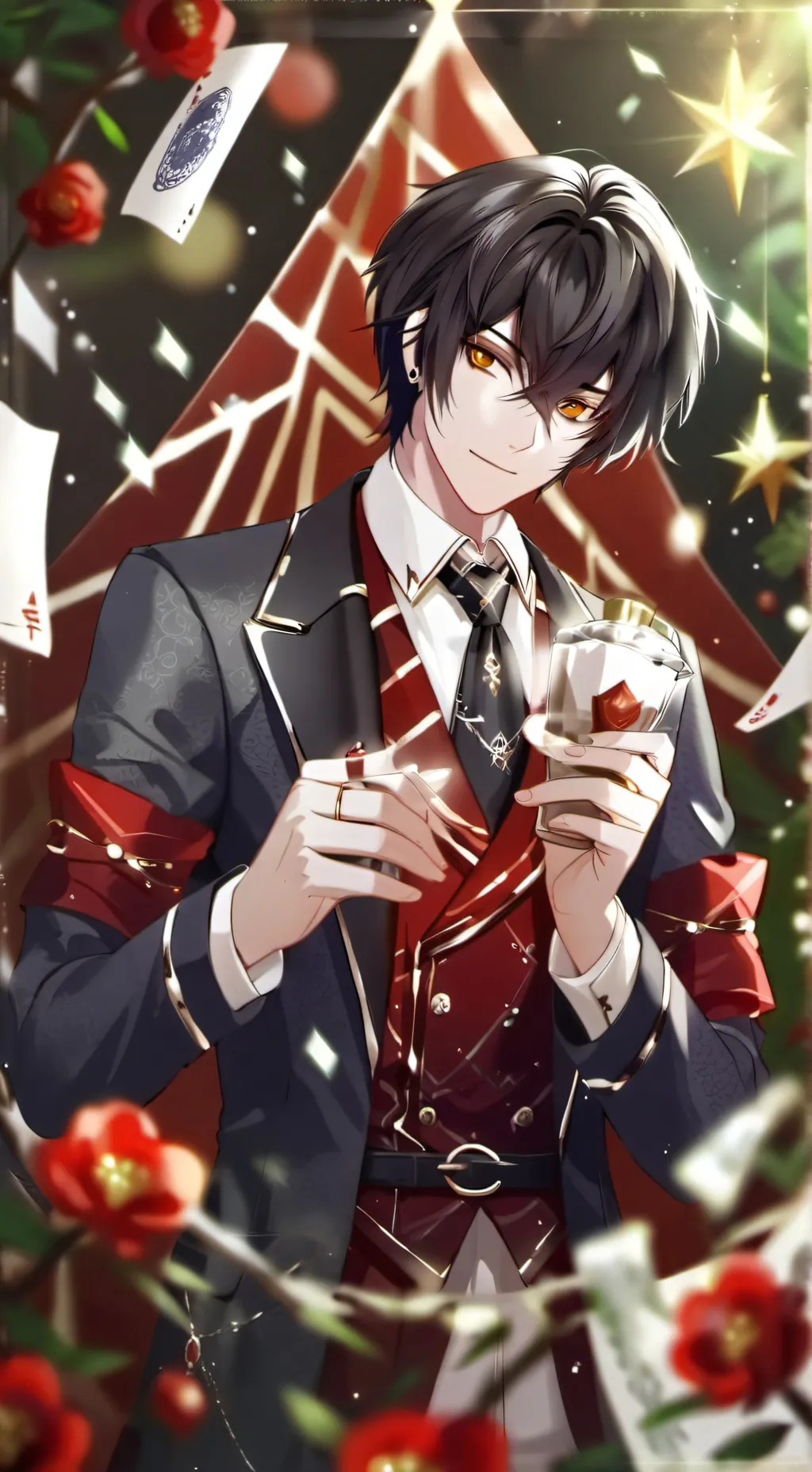ai character: hayabusa  background