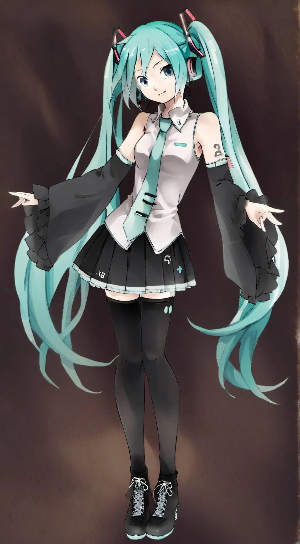ai character: Hatsune Miku background
