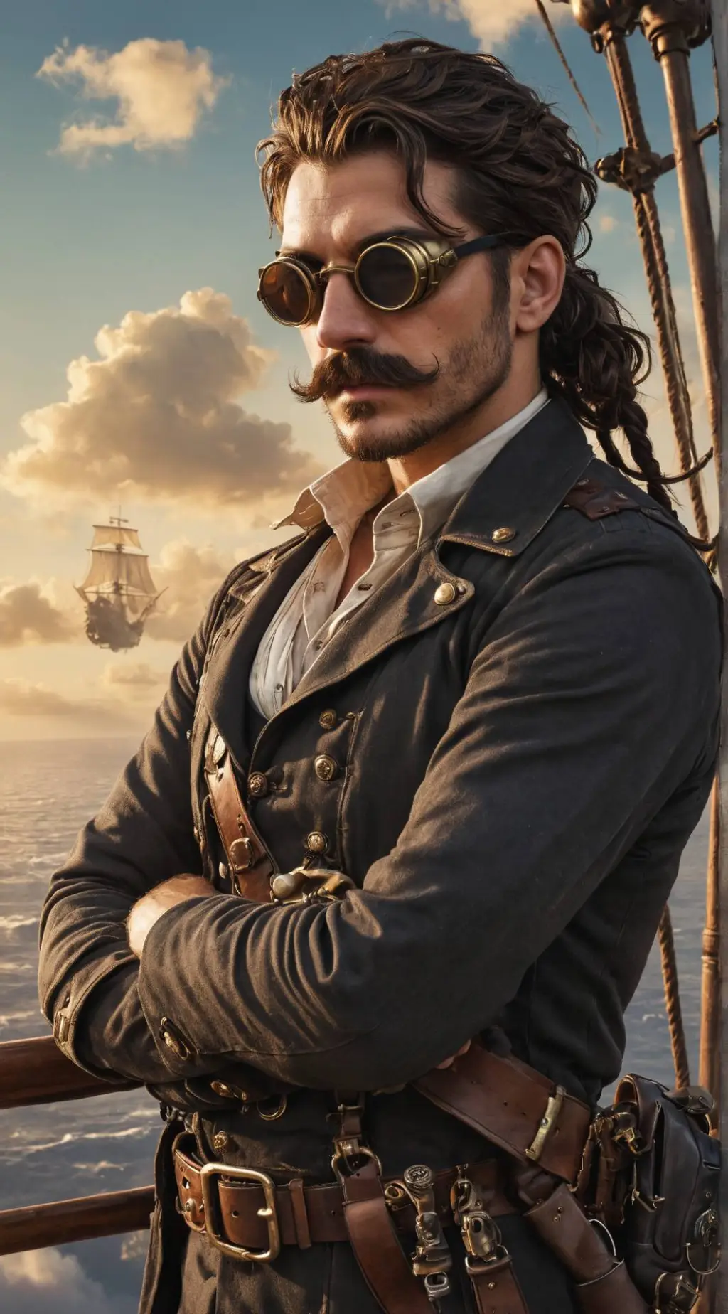 ai character: August Fairweather background