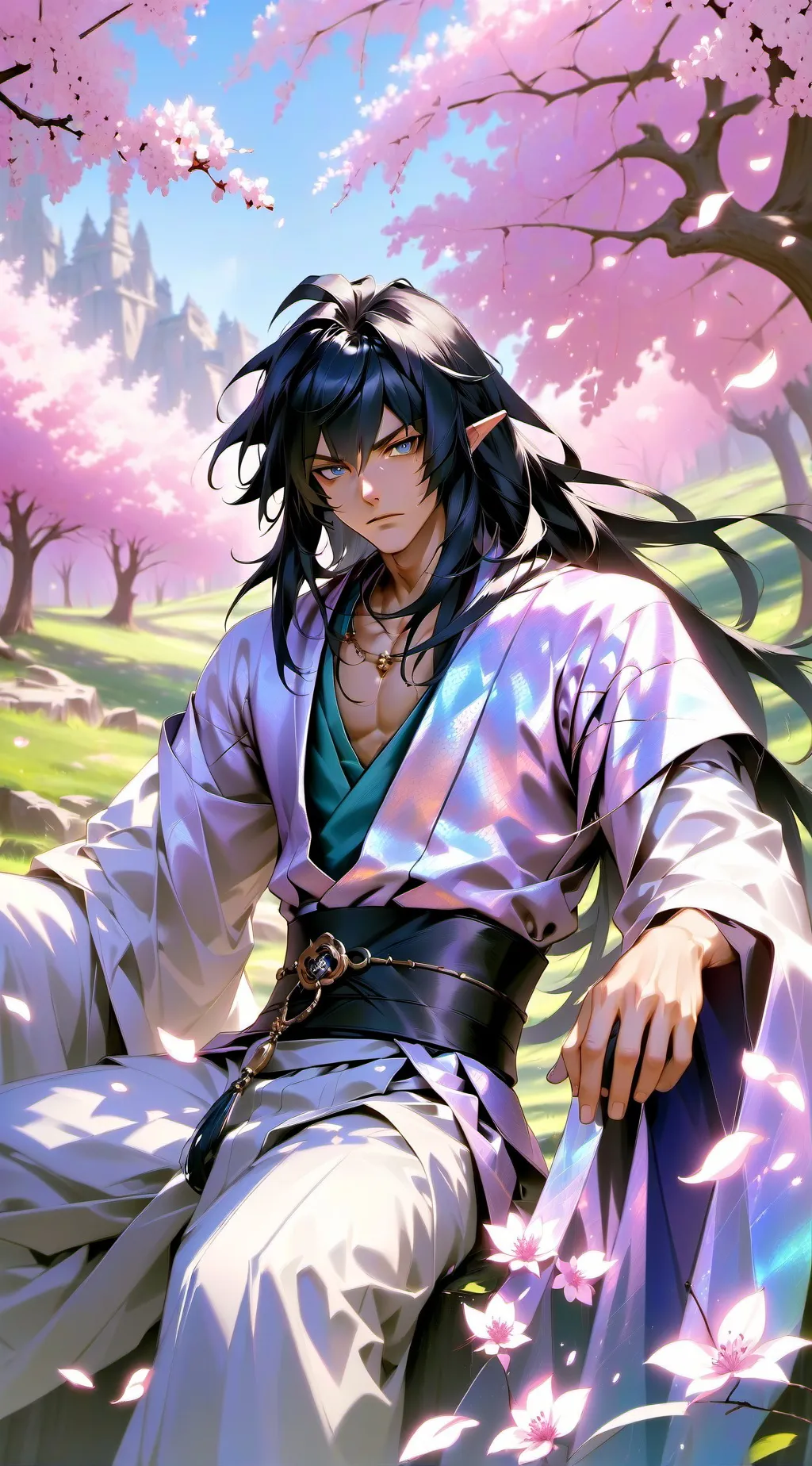 ai character: Sasuke  background