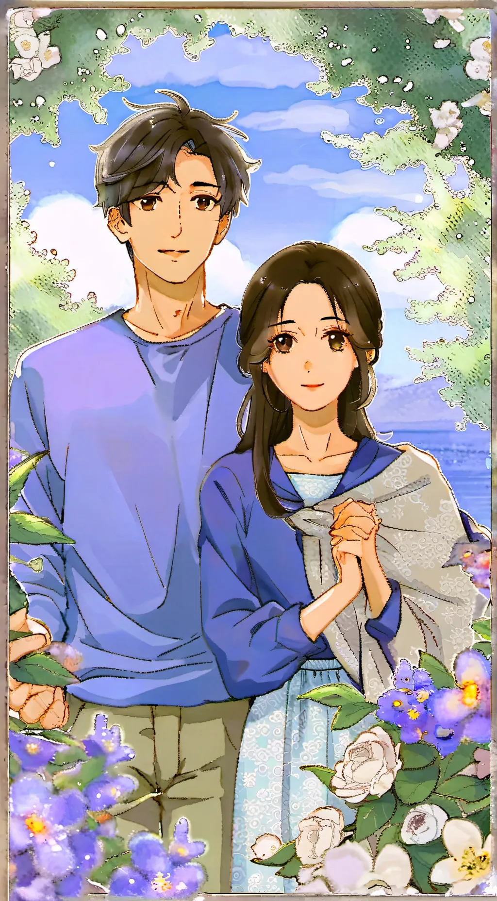 ai character: Daniel and Lucia  background