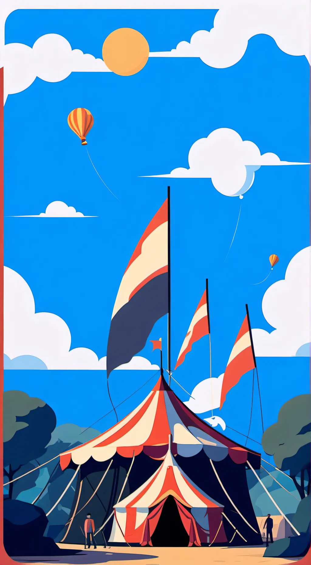 ai character: dicital circus  background