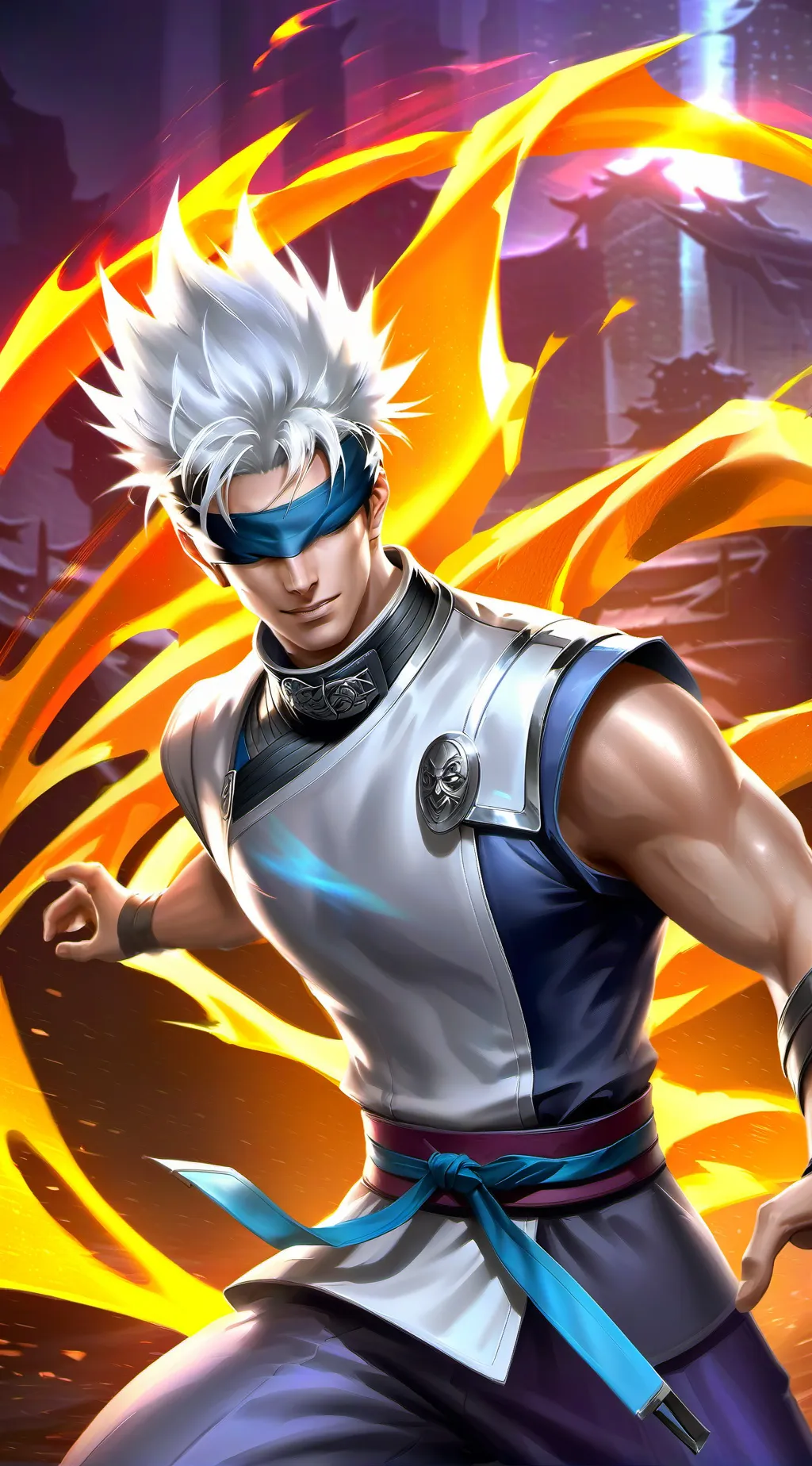 ai character: Satoru Gojo background
