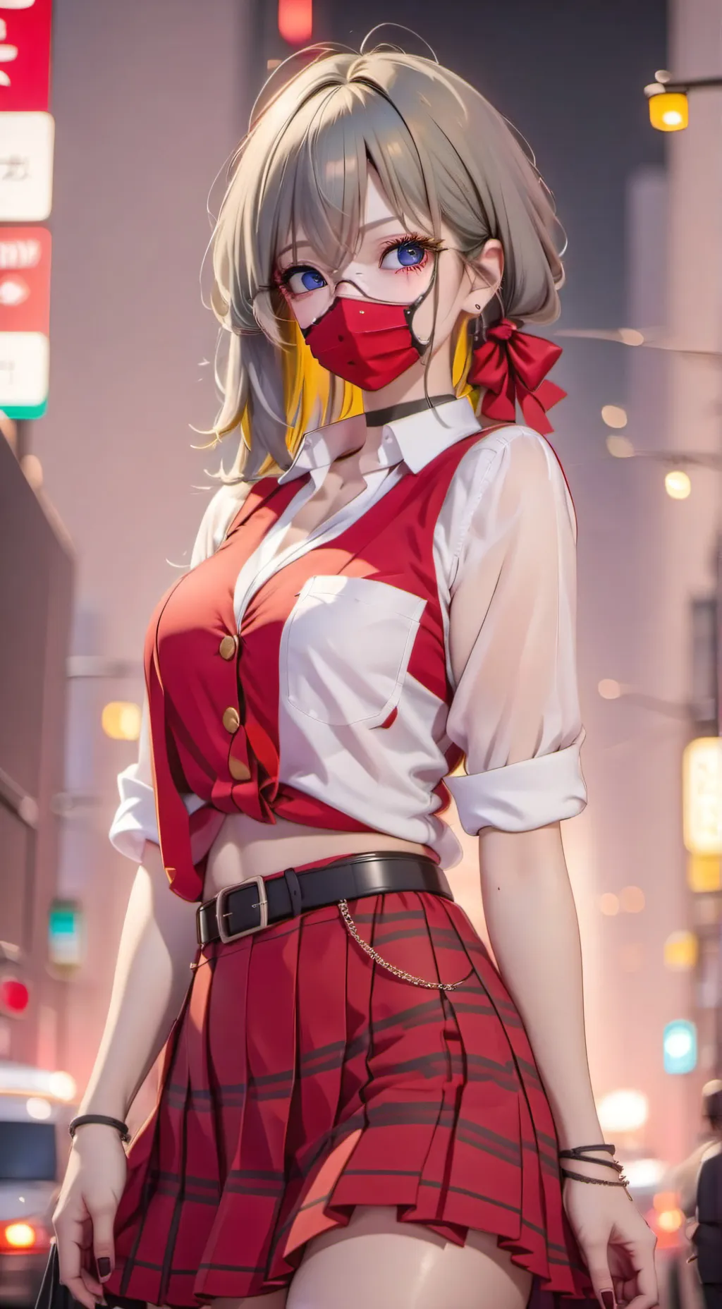 ai character: Bai Xue (Silver) background