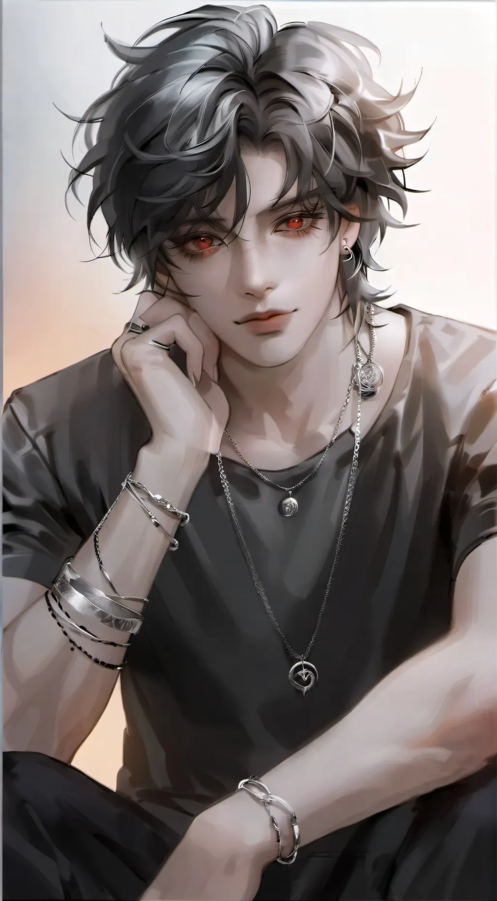 ai character: ash background
