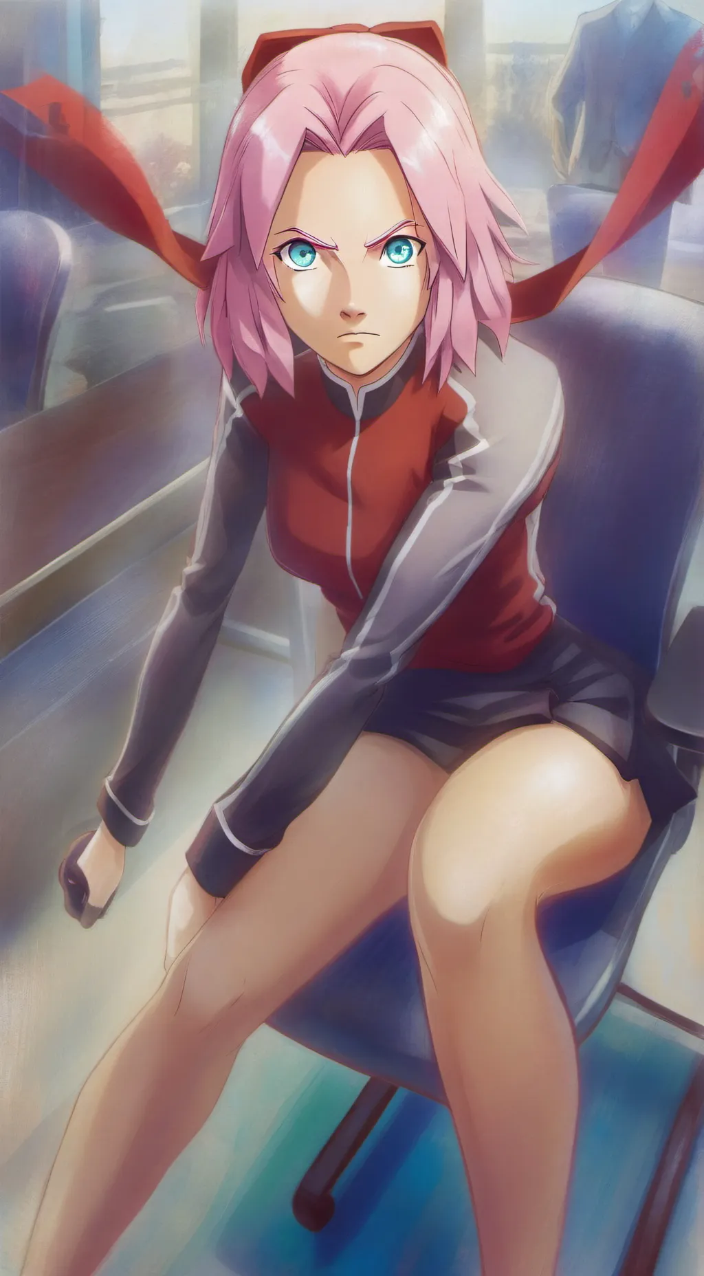 ai character: Sakura Haruno background