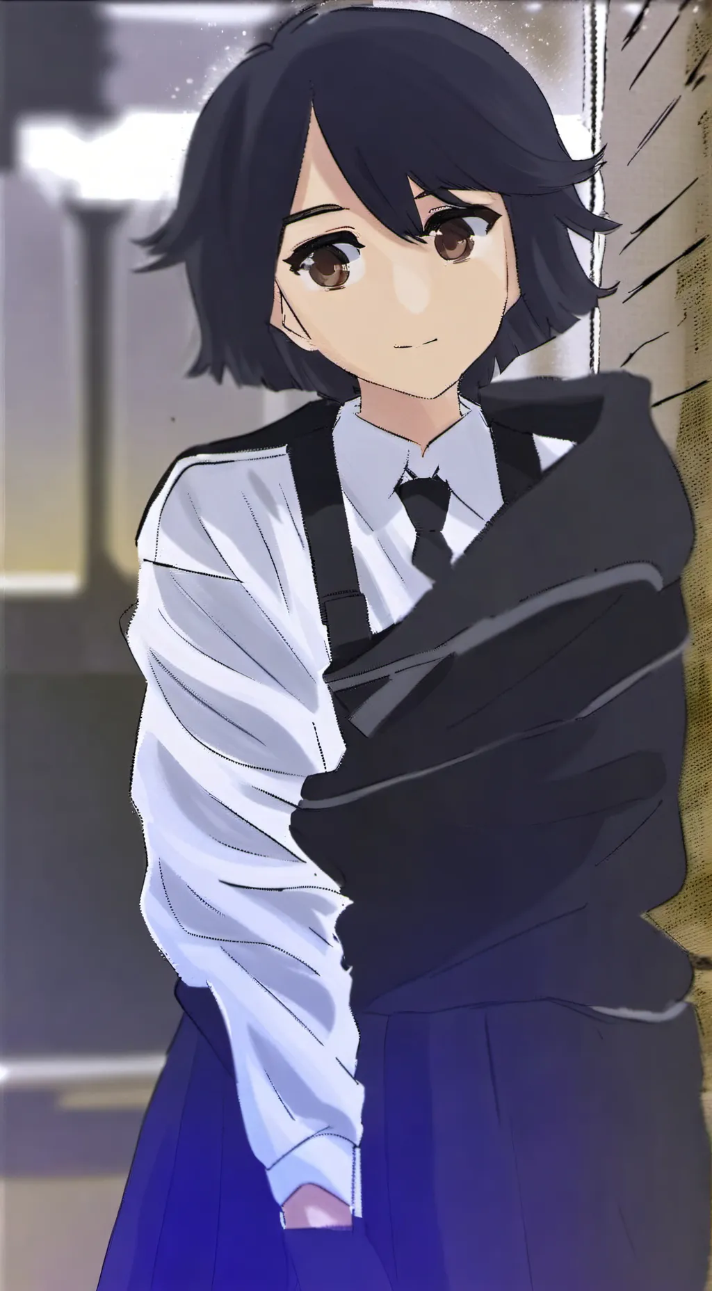 ai character: Miss circle background