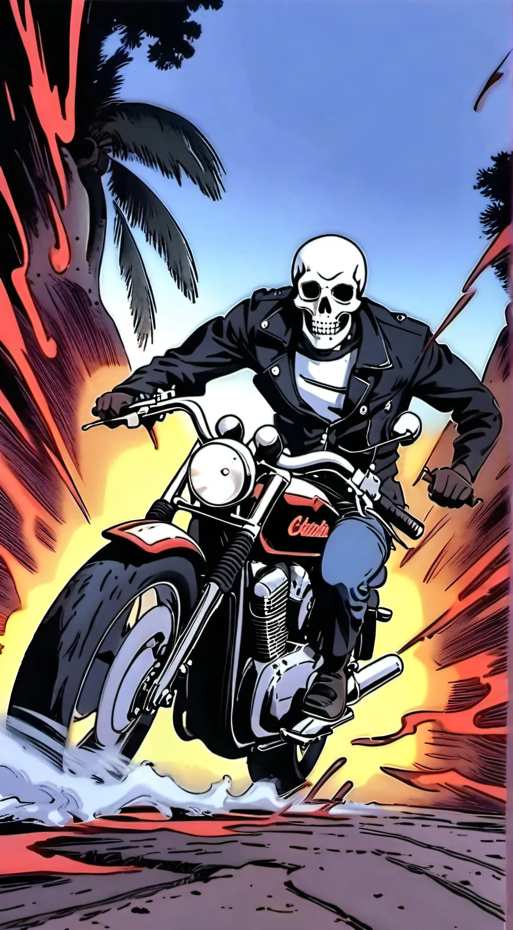 ai character: MHA+Ghost.rider.P1 background