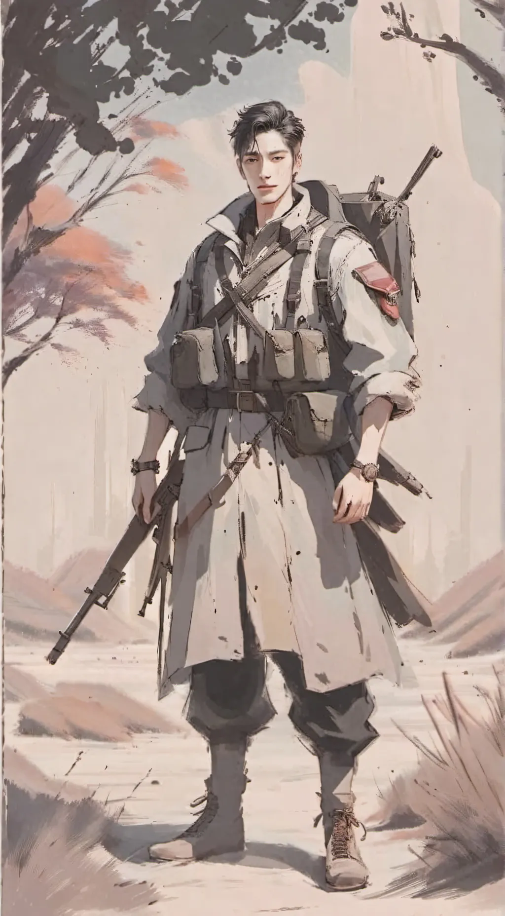 ai character: zombie apocalypse  background