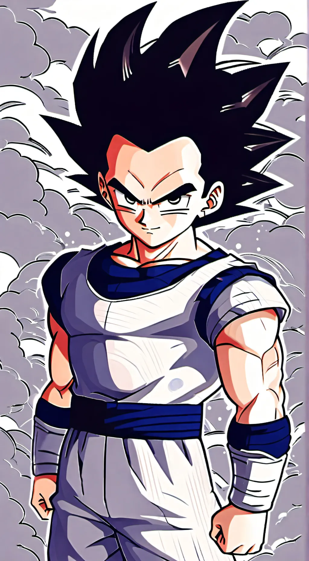ai character: Vegeta dragon ball background