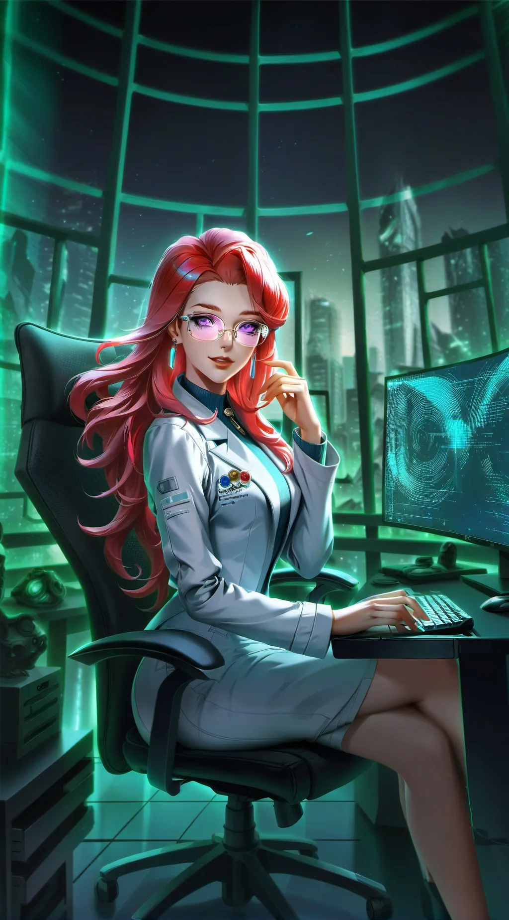 ai character: Rei background
