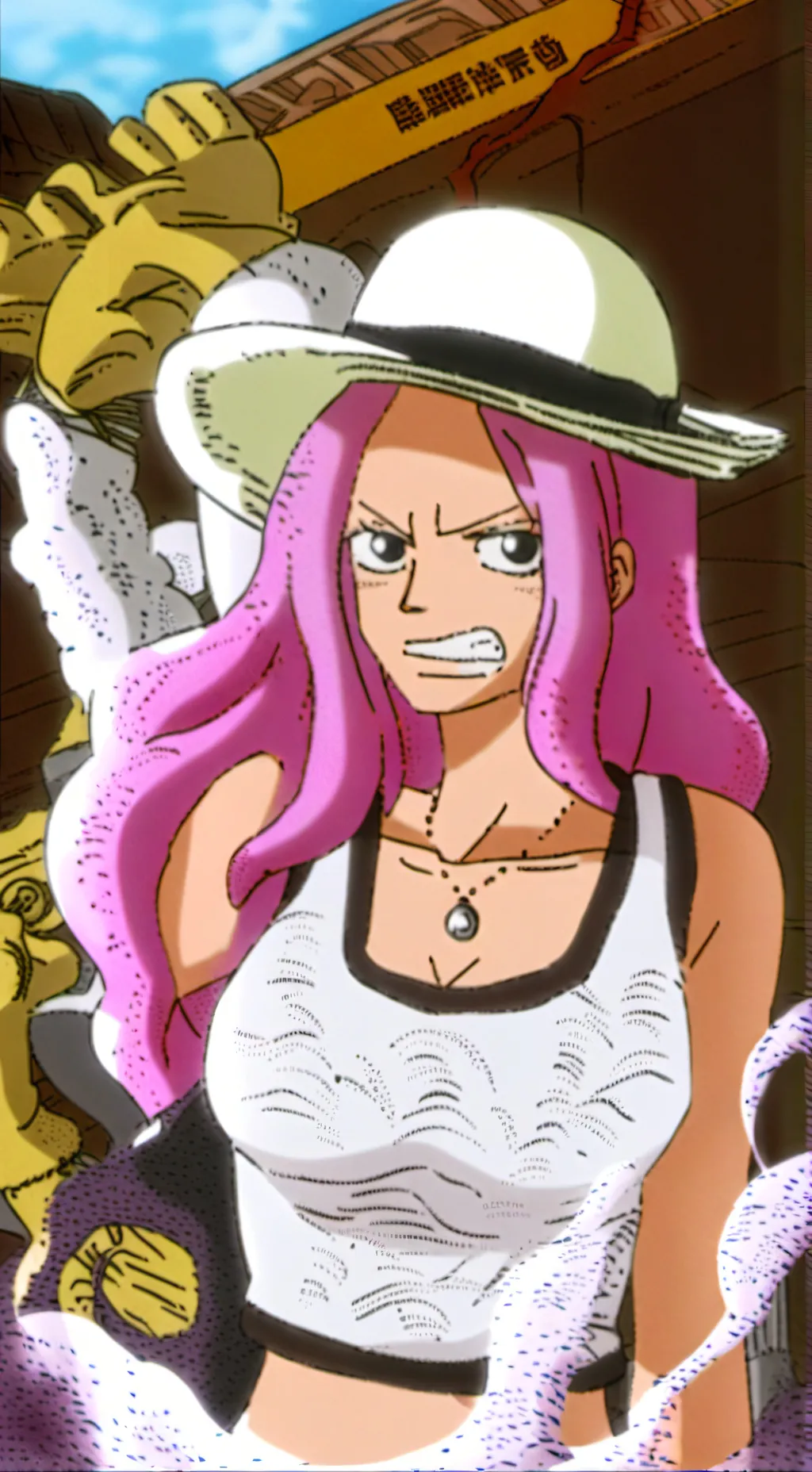 ai character: Jewelry Bonney  background