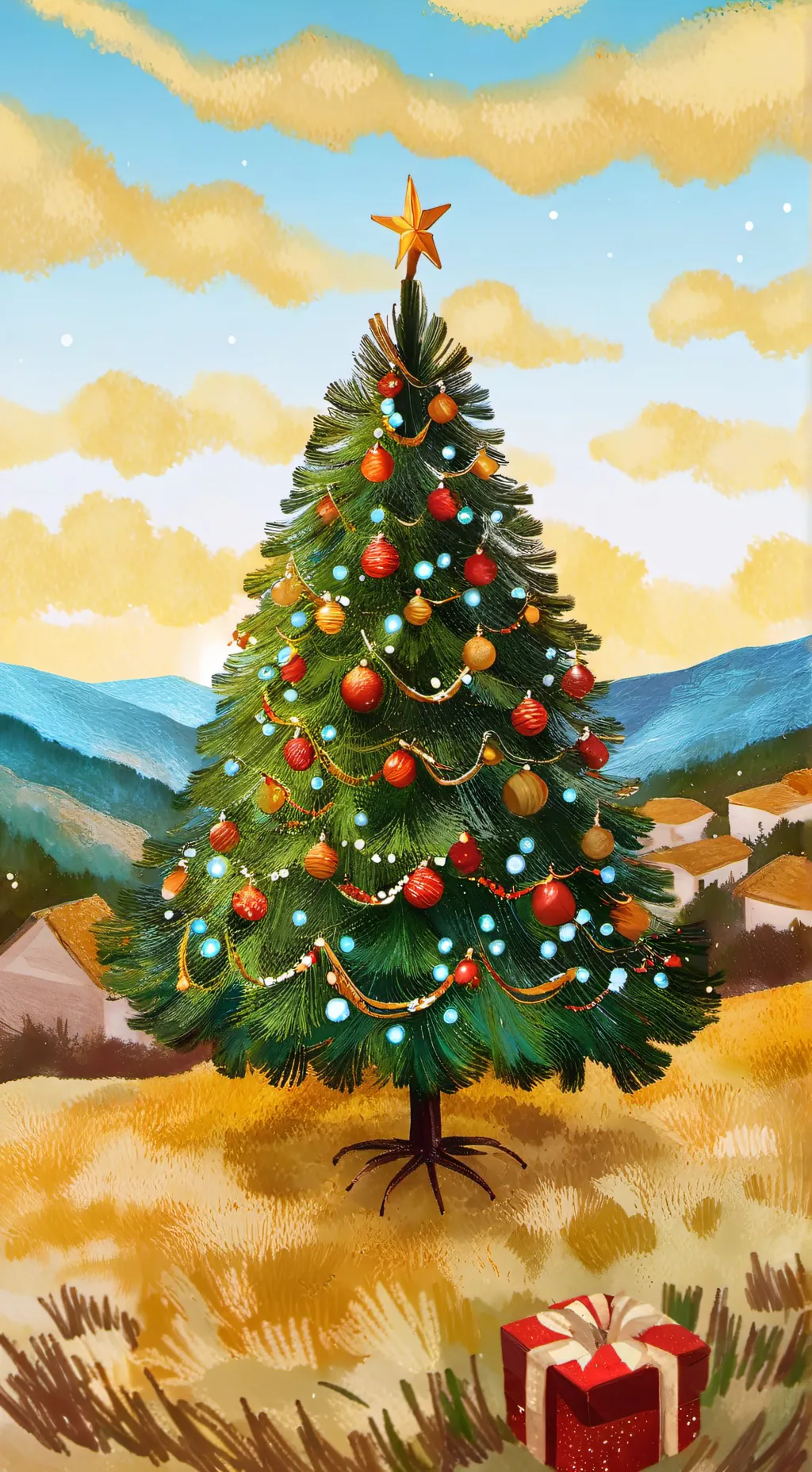ai character: inscryption x-mas background