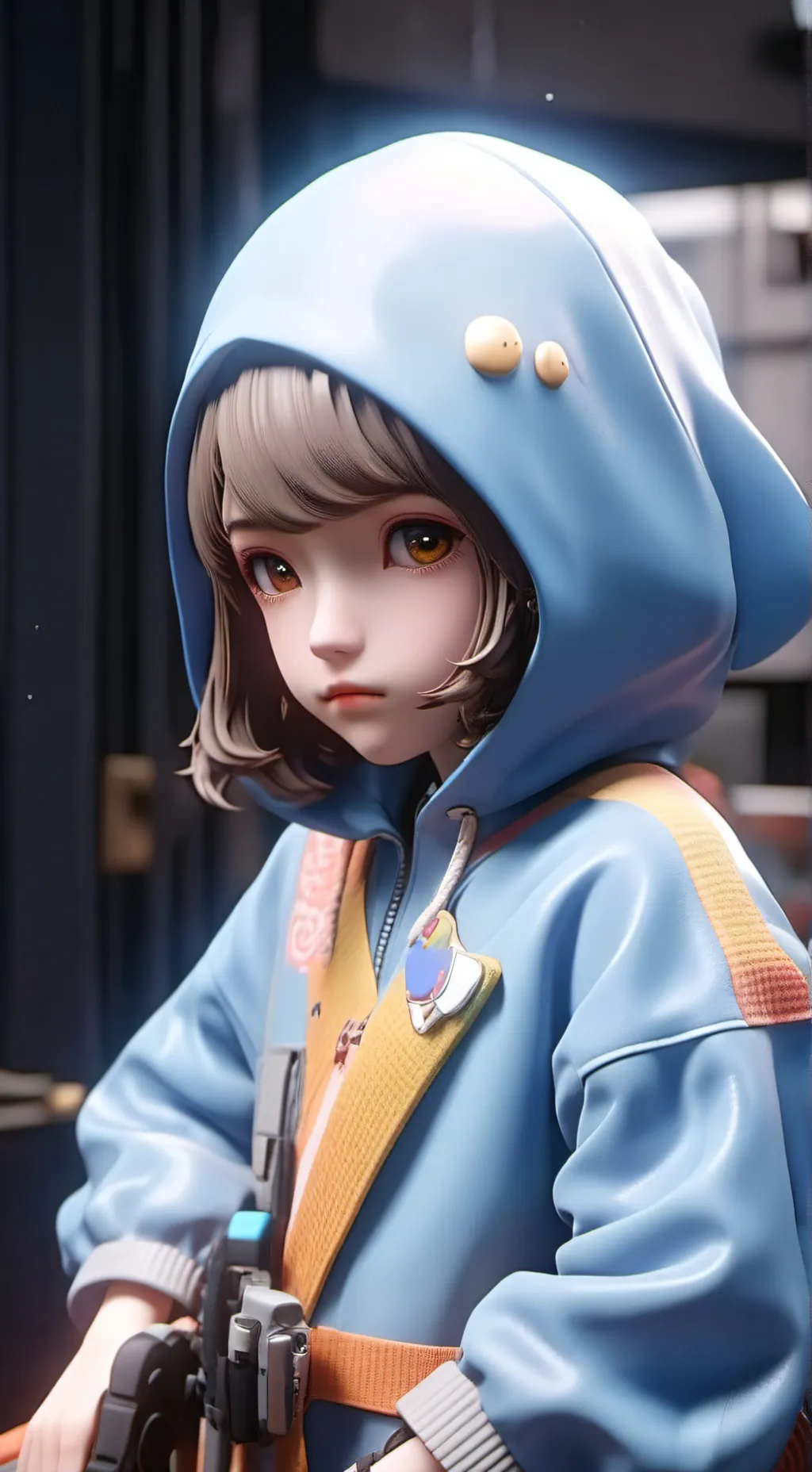 ai character: Squid game  background