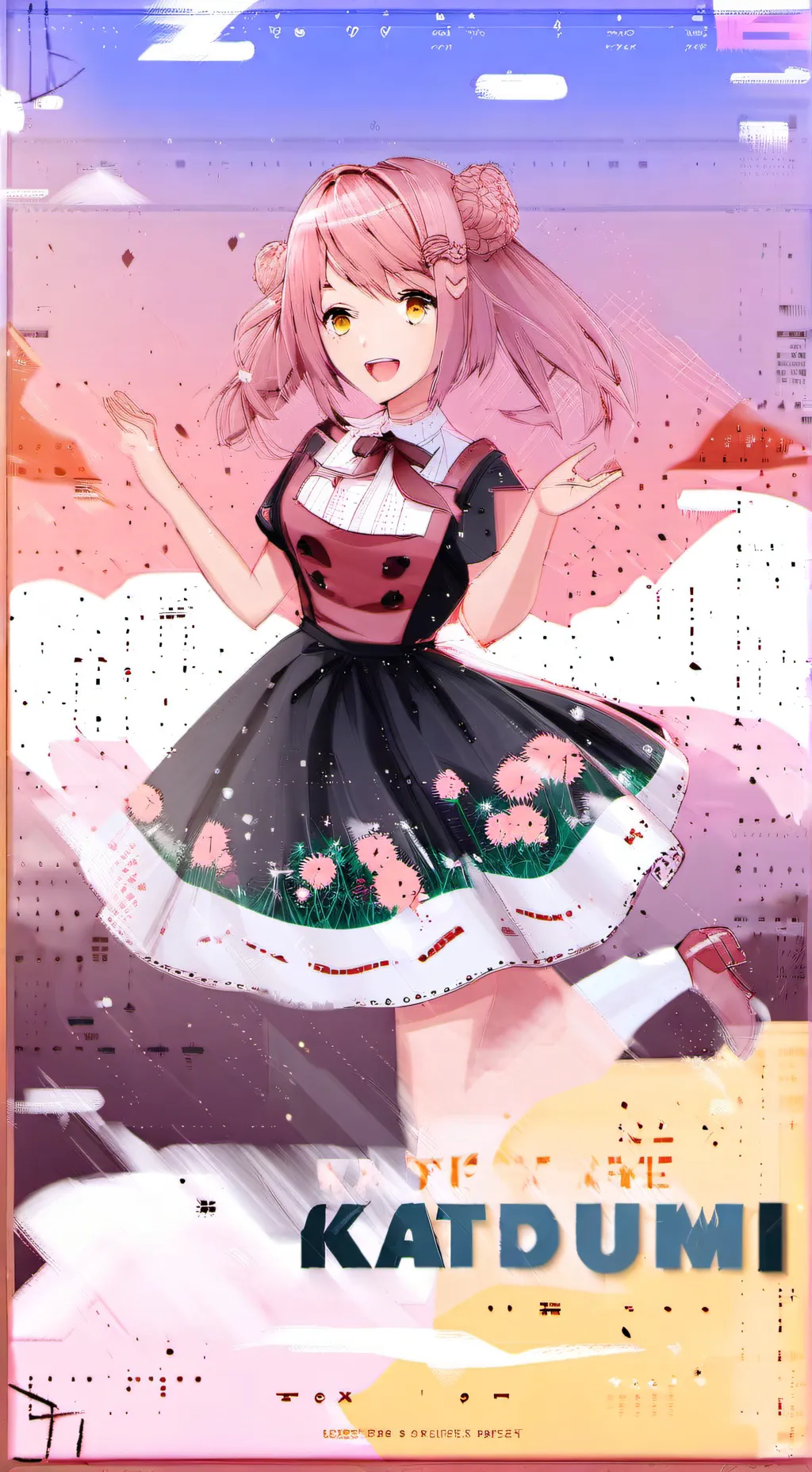 ai character: chibi chibi  background