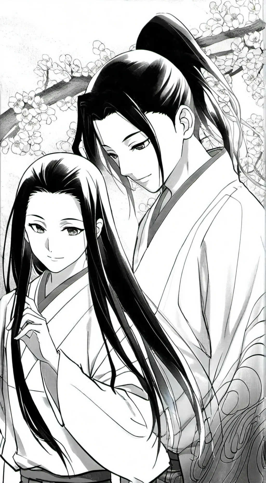 ai character: hashirama & mito background