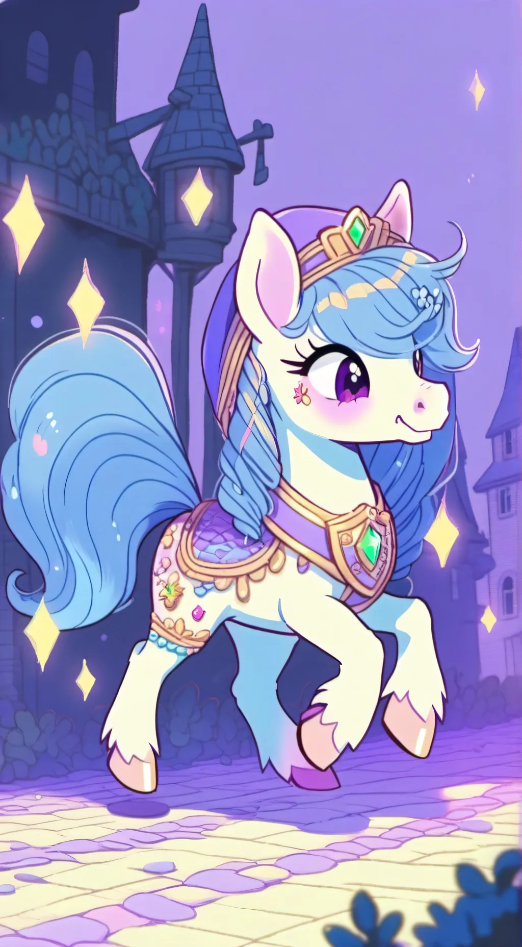ai character: Princess Celestia background