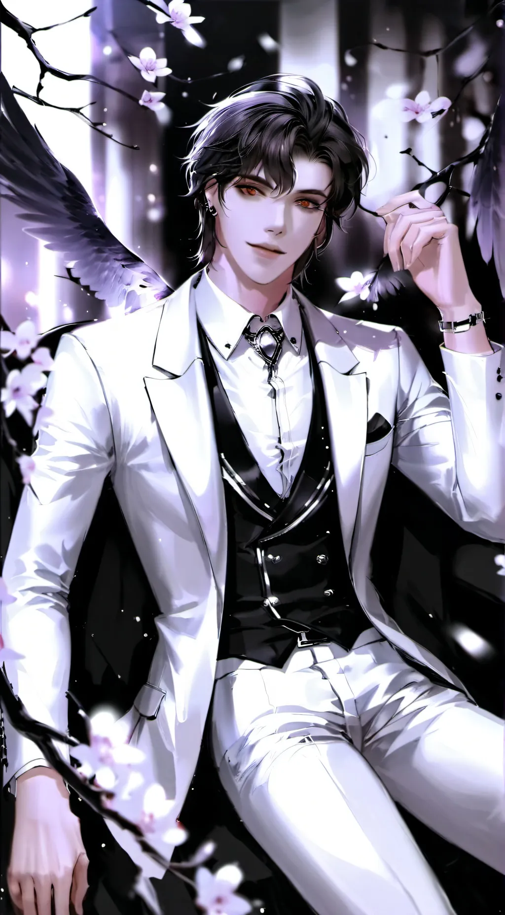 ai character: Asher💢ッꆜ background