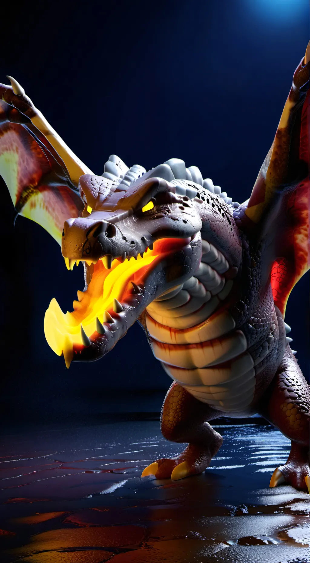 ai character: firenagaunasaurus background