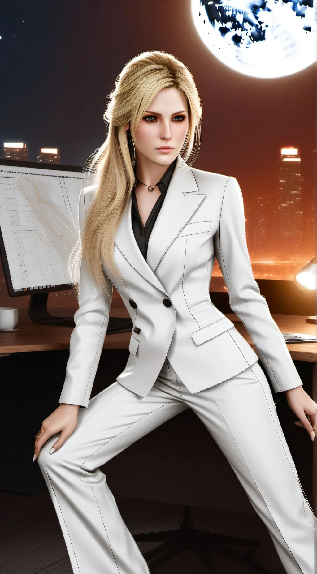 ai character: Blaundei Bludstown background