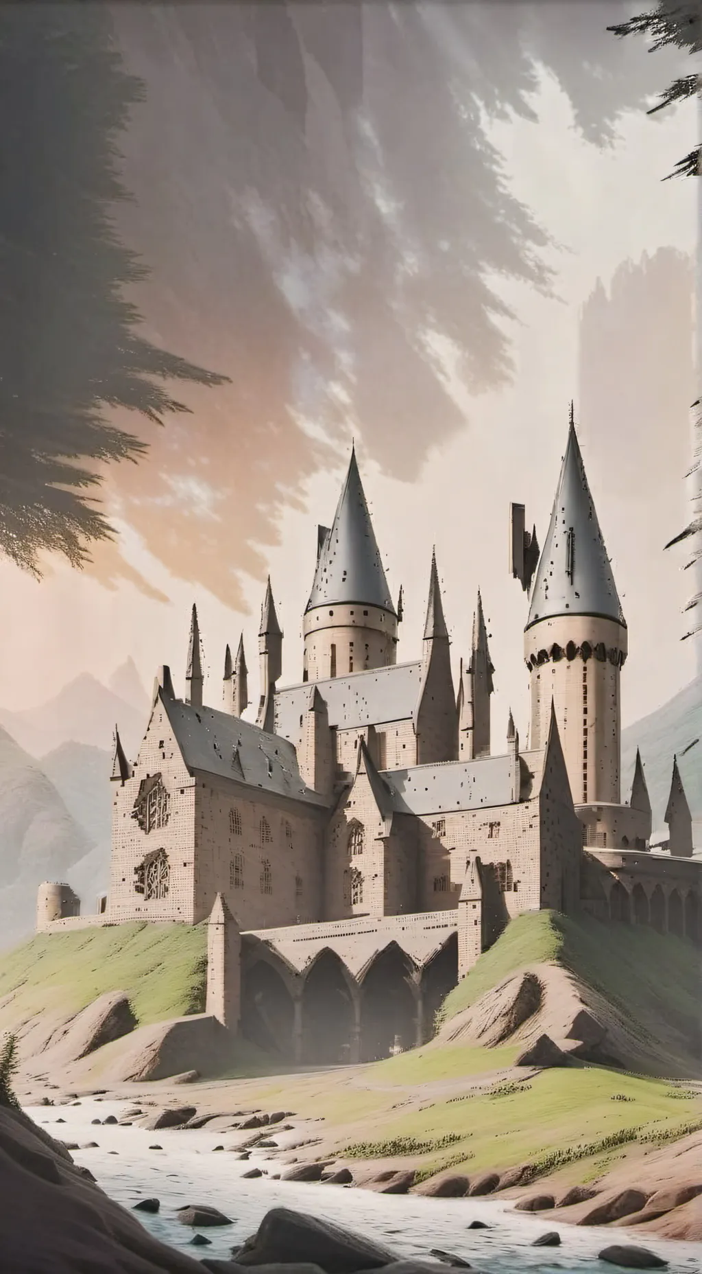 ai character: Hogwarts chat background