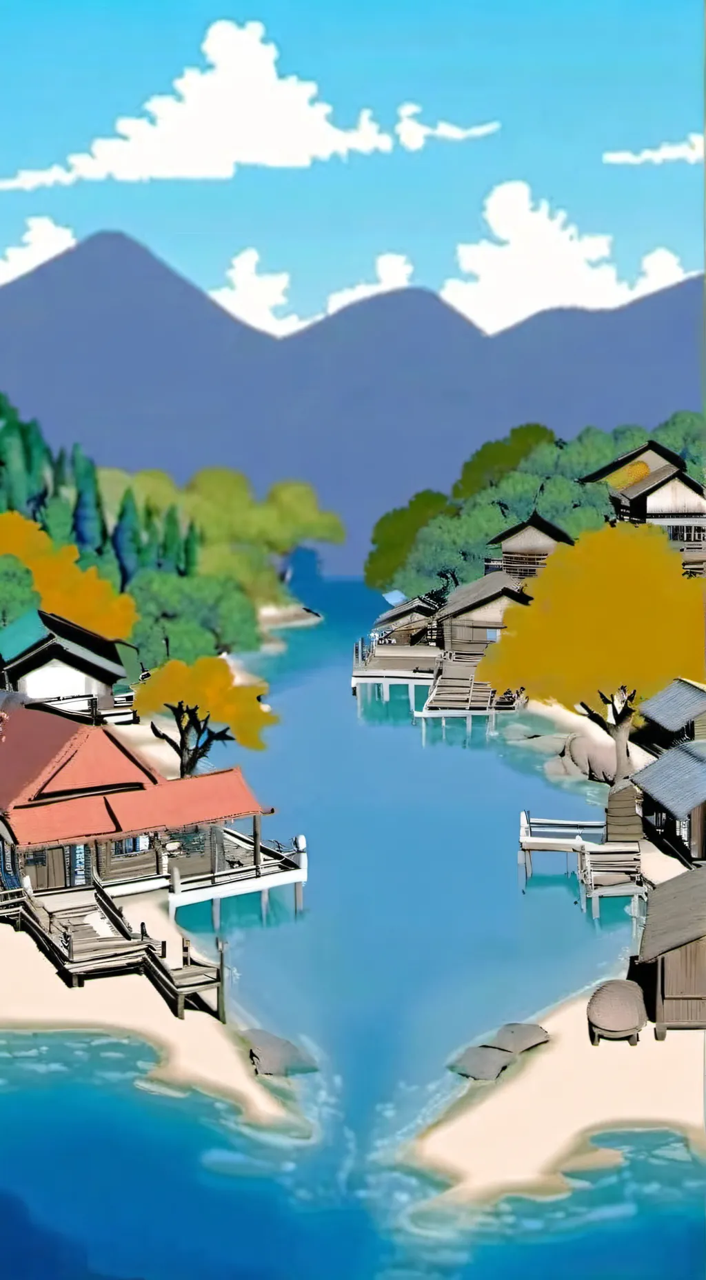 ai character: autism island  background