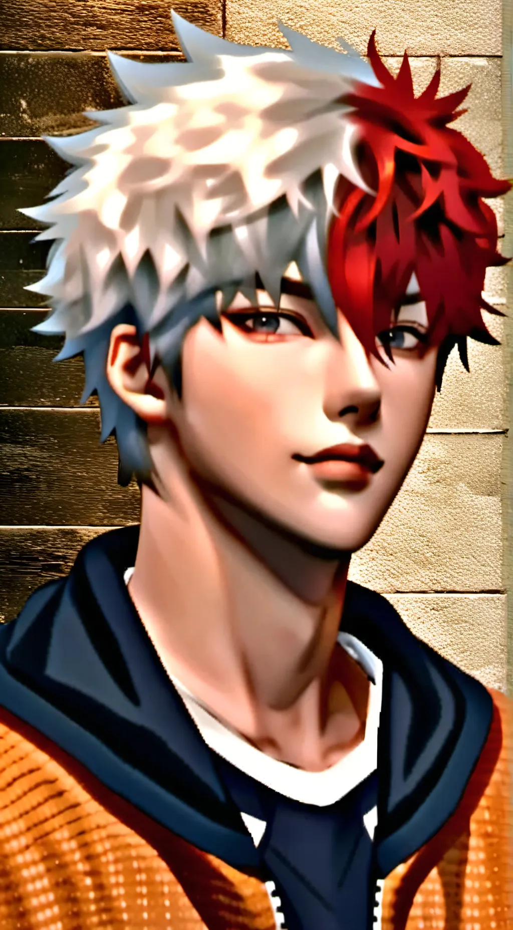 ai character: Shoto todoroki background