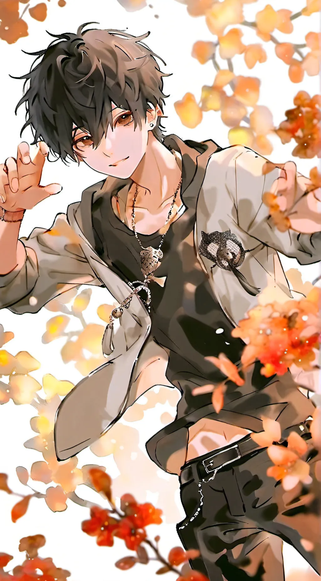 ai character: Noah🖤💀 background