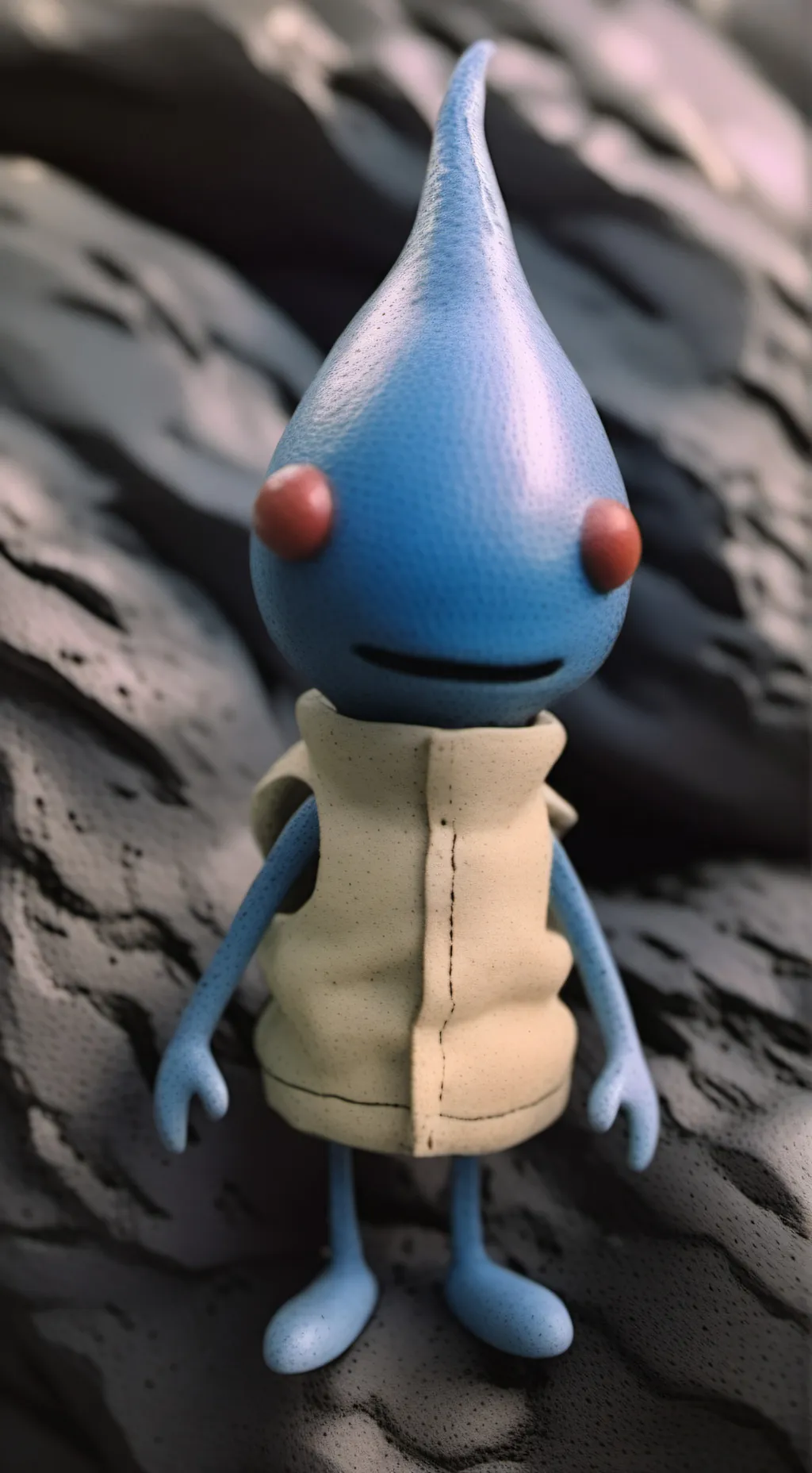 ai character: blue pikmin background
