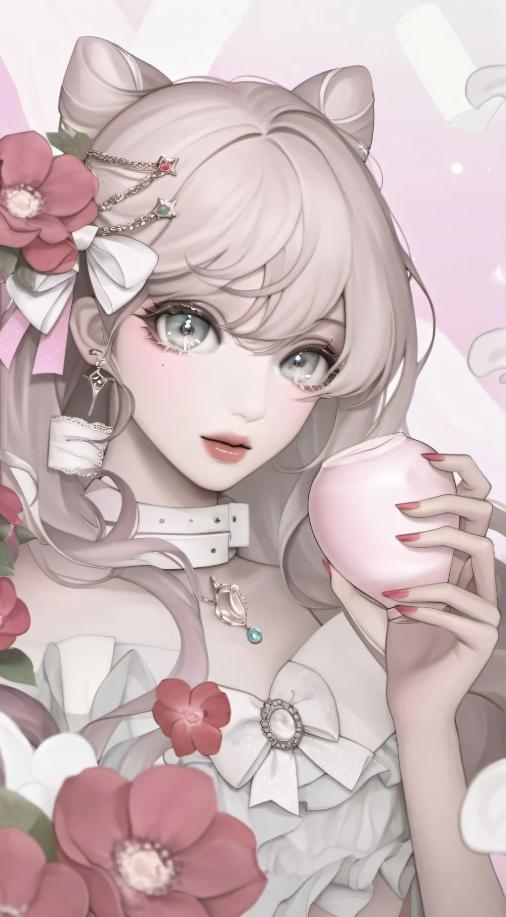 ai character:   angelisael y mia background
