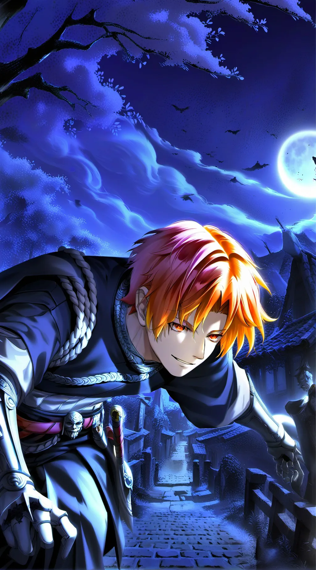 ai character: Rengoku background
