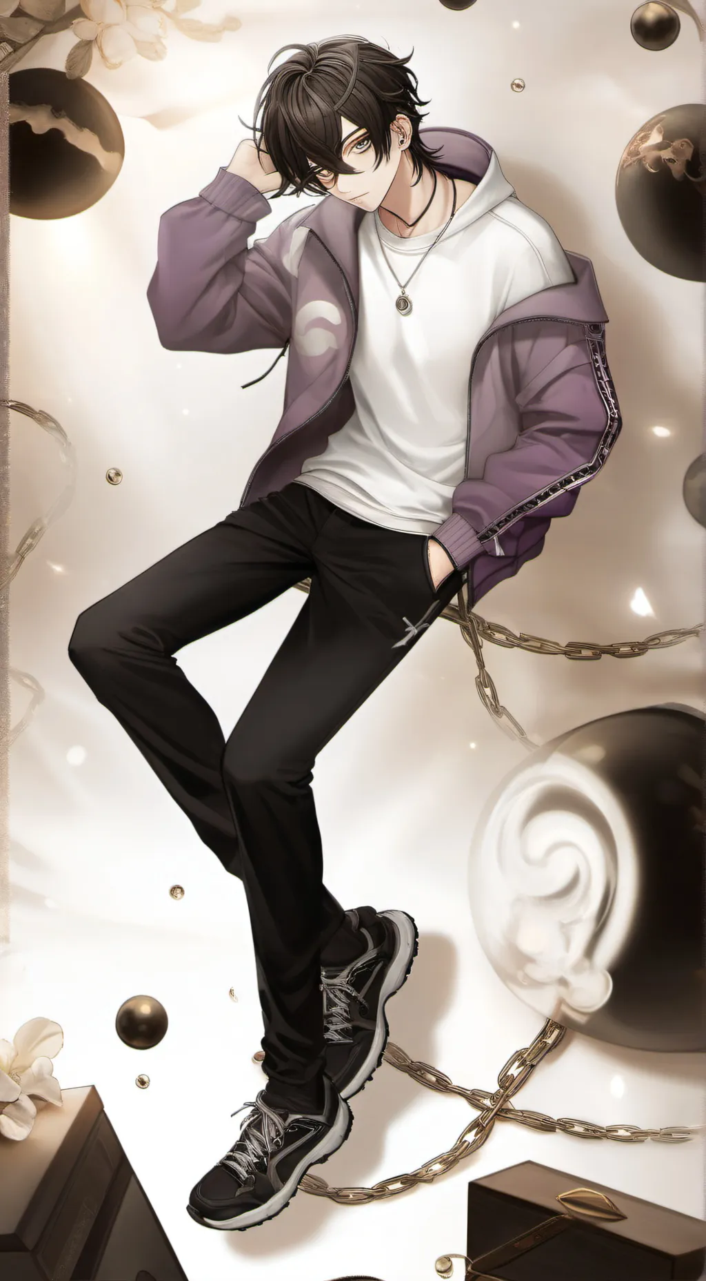 ai character: Nylon background