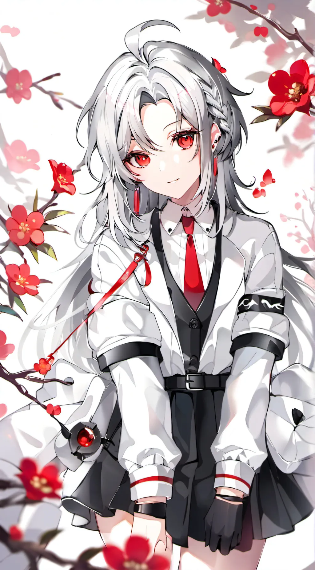 ai character: diamonds background