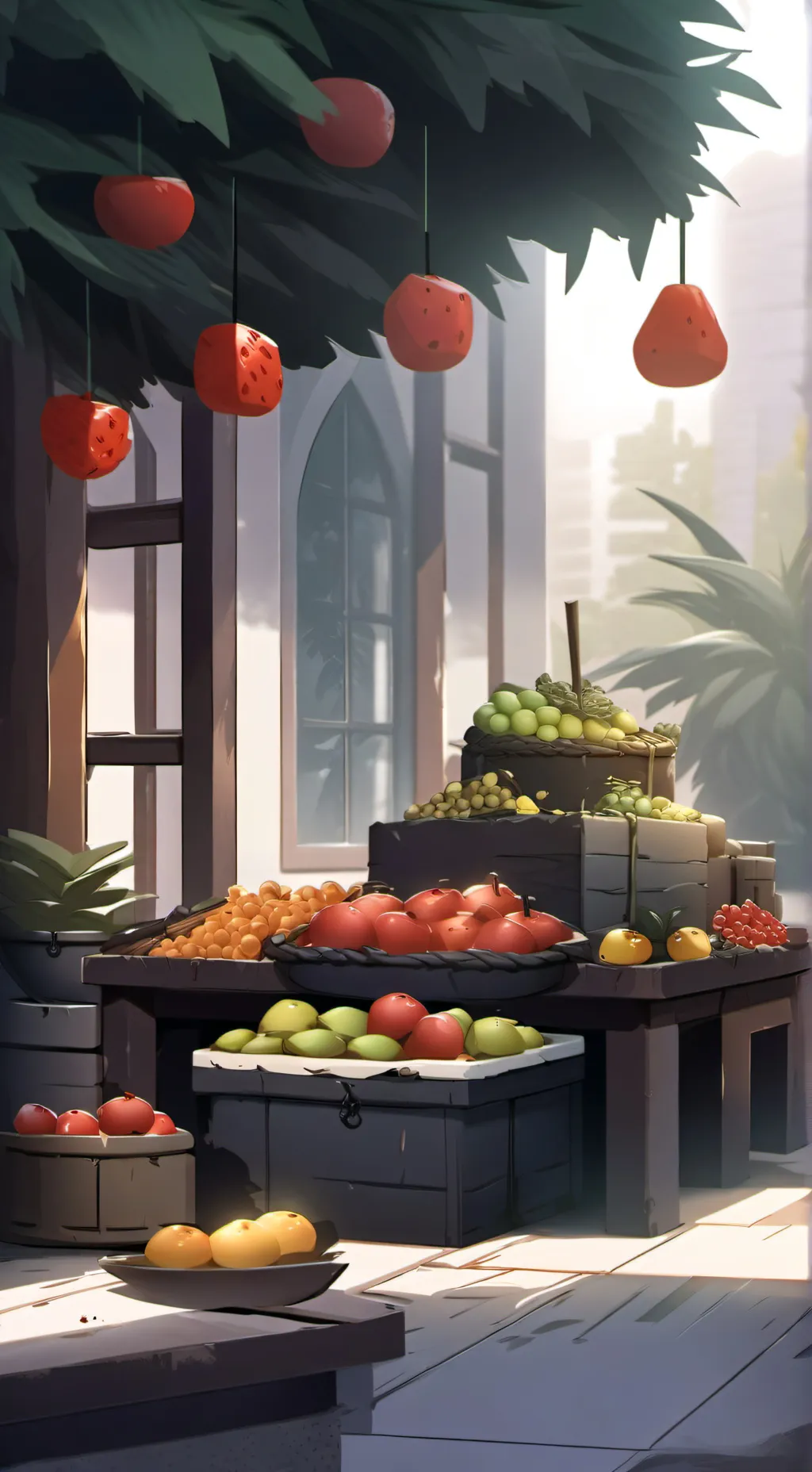 ai character: Blox fruits  background