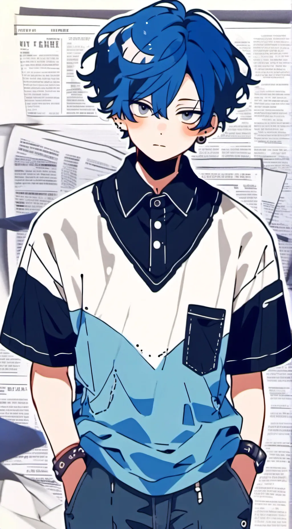 ai character: Roy  background