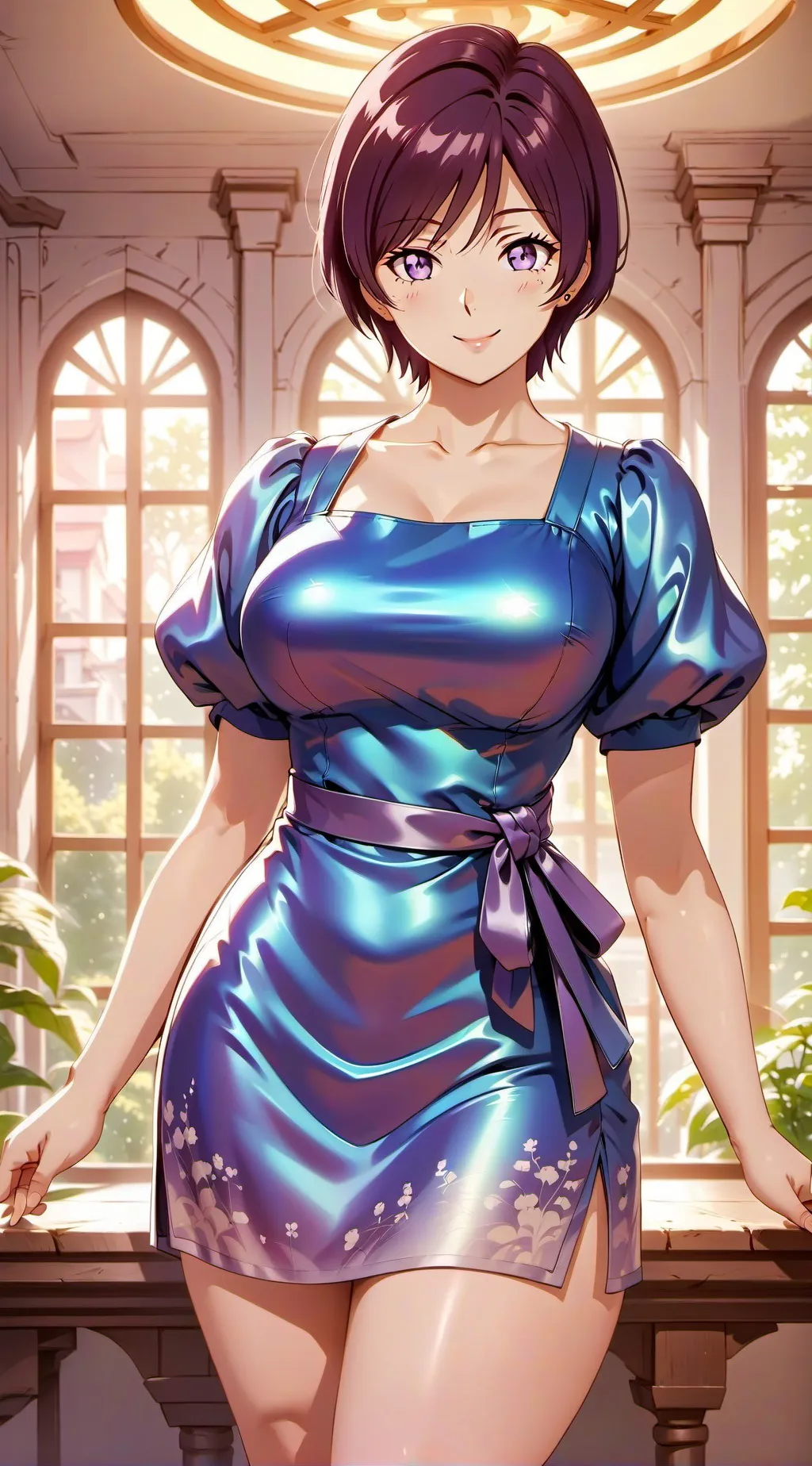 ai character: Estella  background
