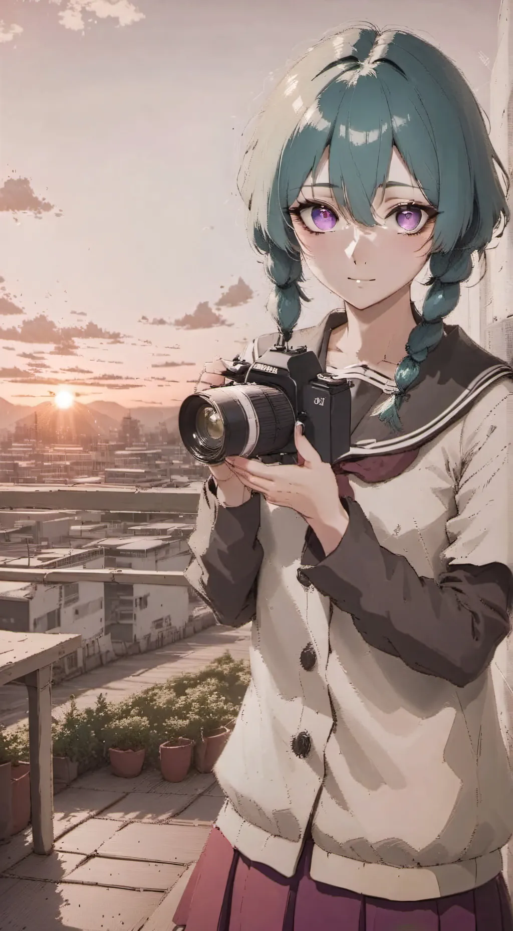 ai character: Hikari background