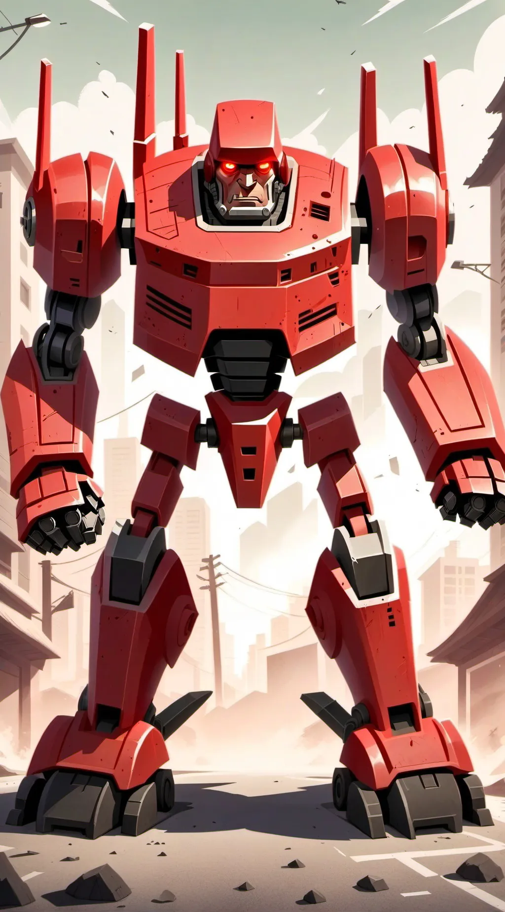 ai character: fireburg background