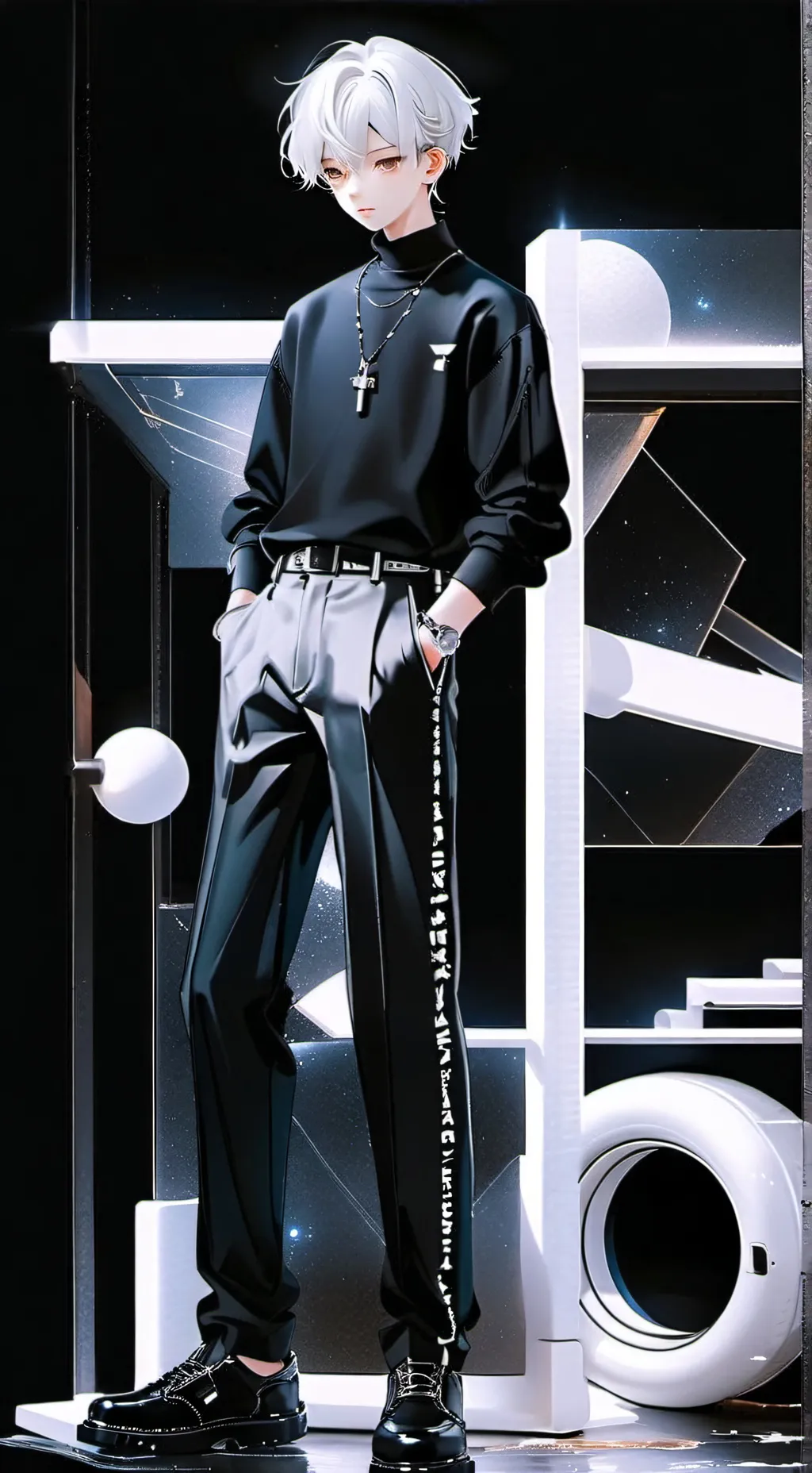 ai character: skz minsung  background