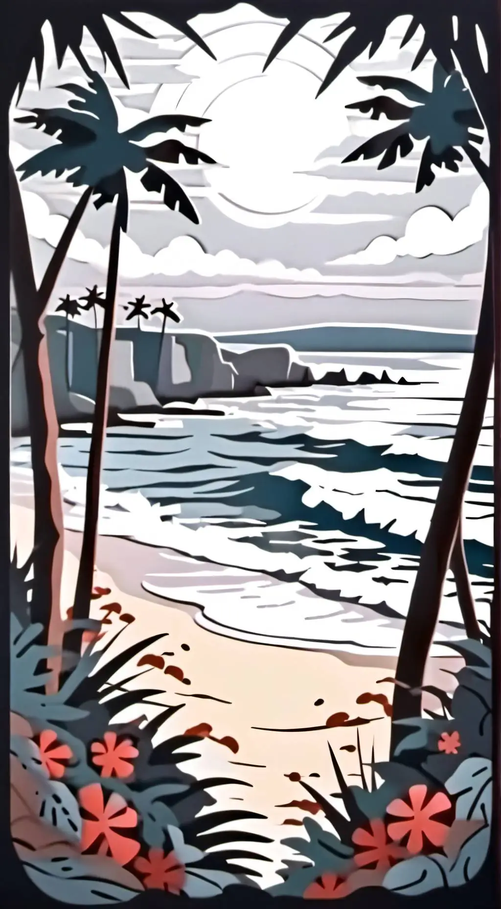 ai character: JJK BEACH!!🏖️  background