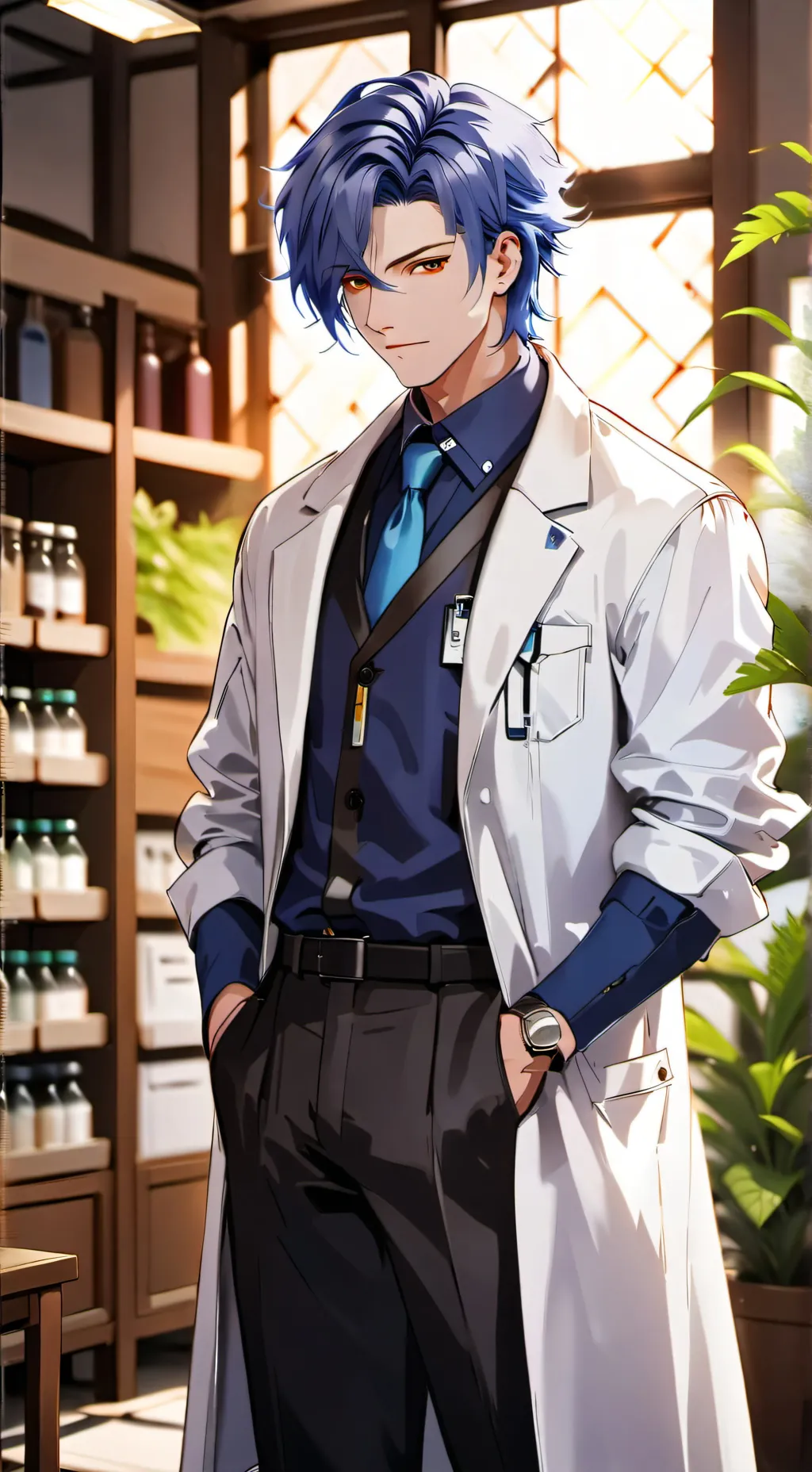 ai character: Dr. Anderson  background
