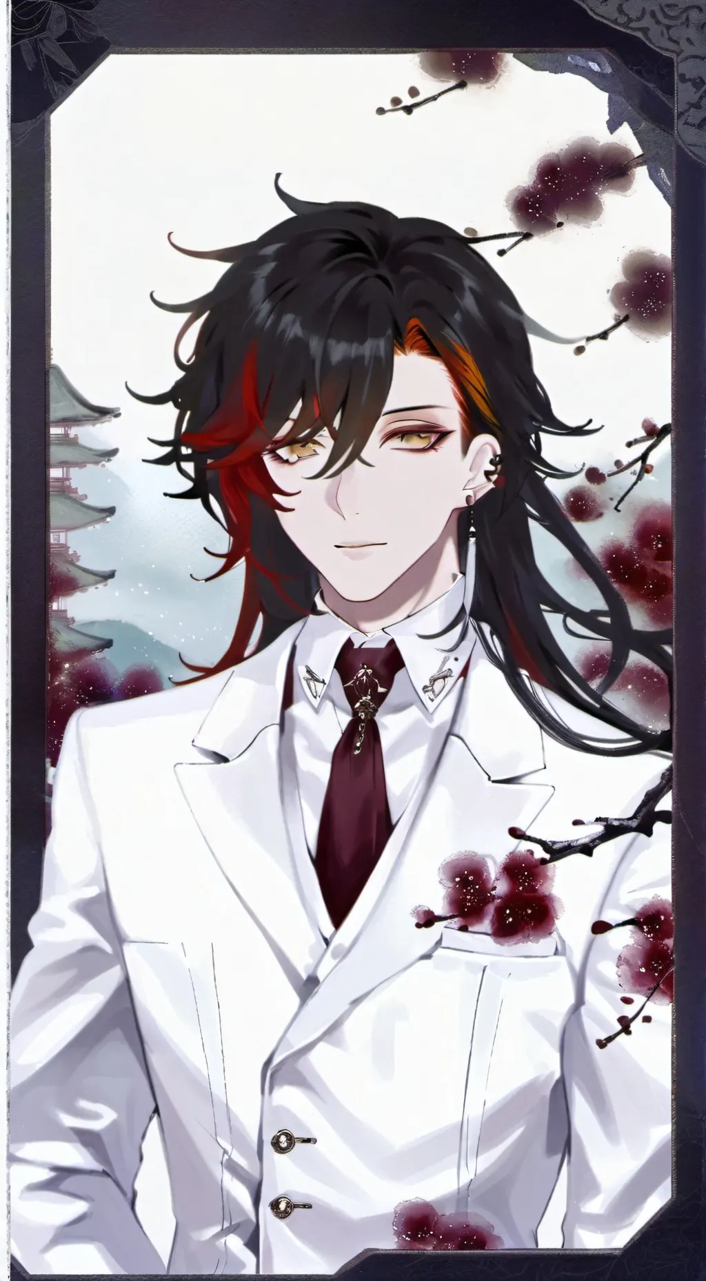 ai character: Vox akuma background