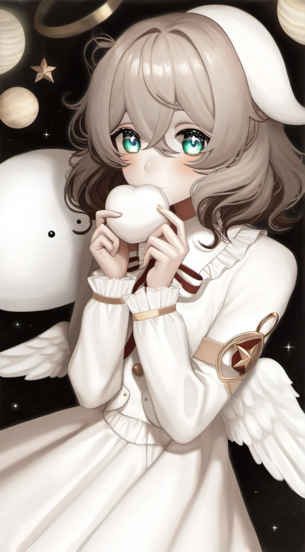 ai character: human ver Cosmo background