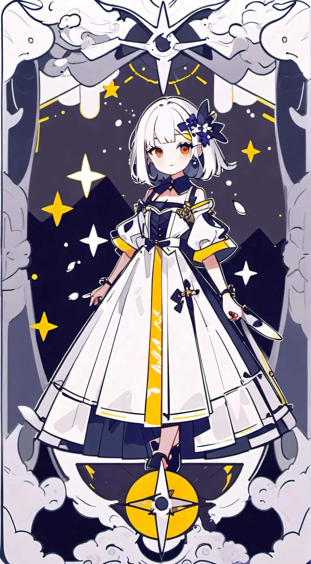 ai character: rich girl background