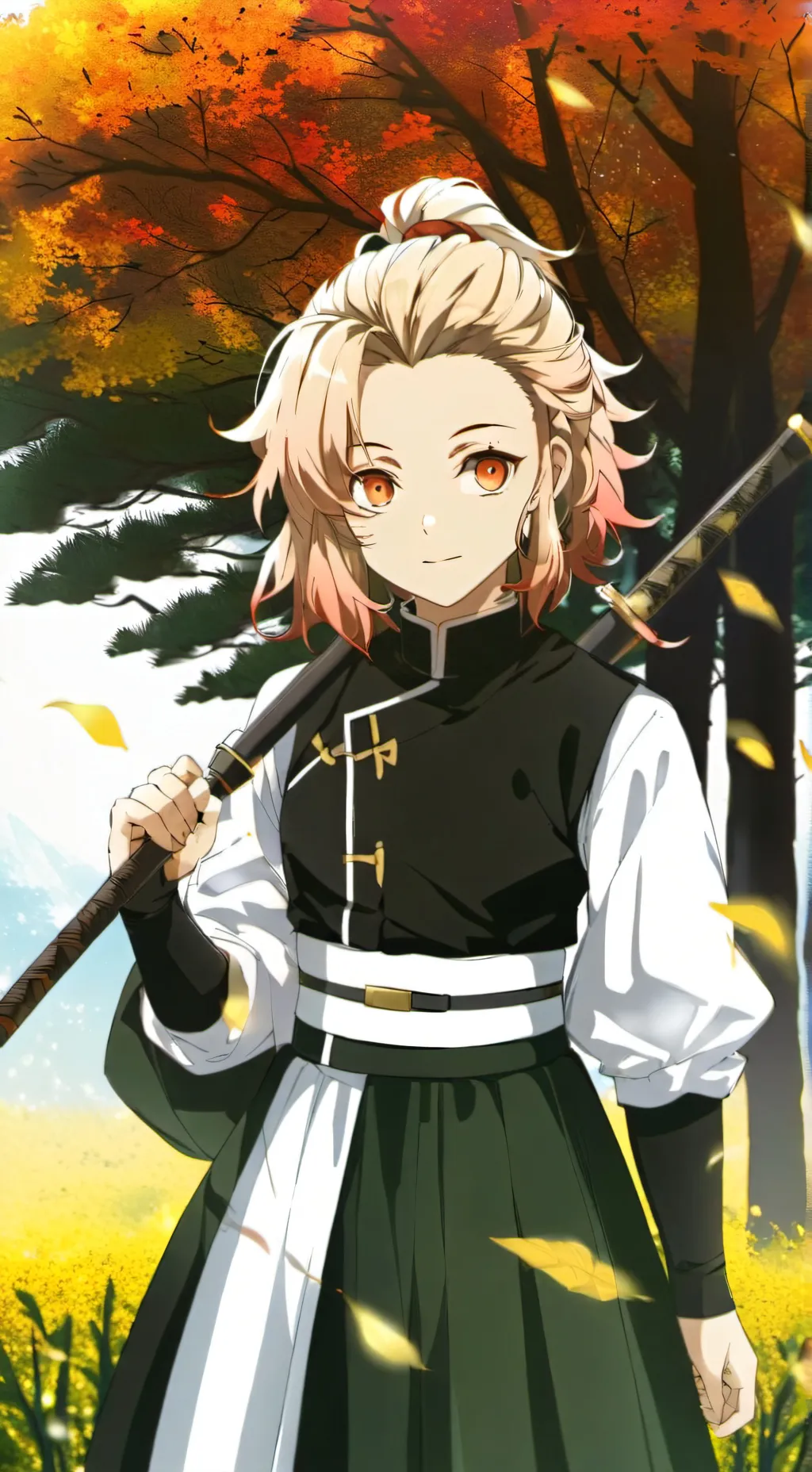 ai character: demon Slayer  background