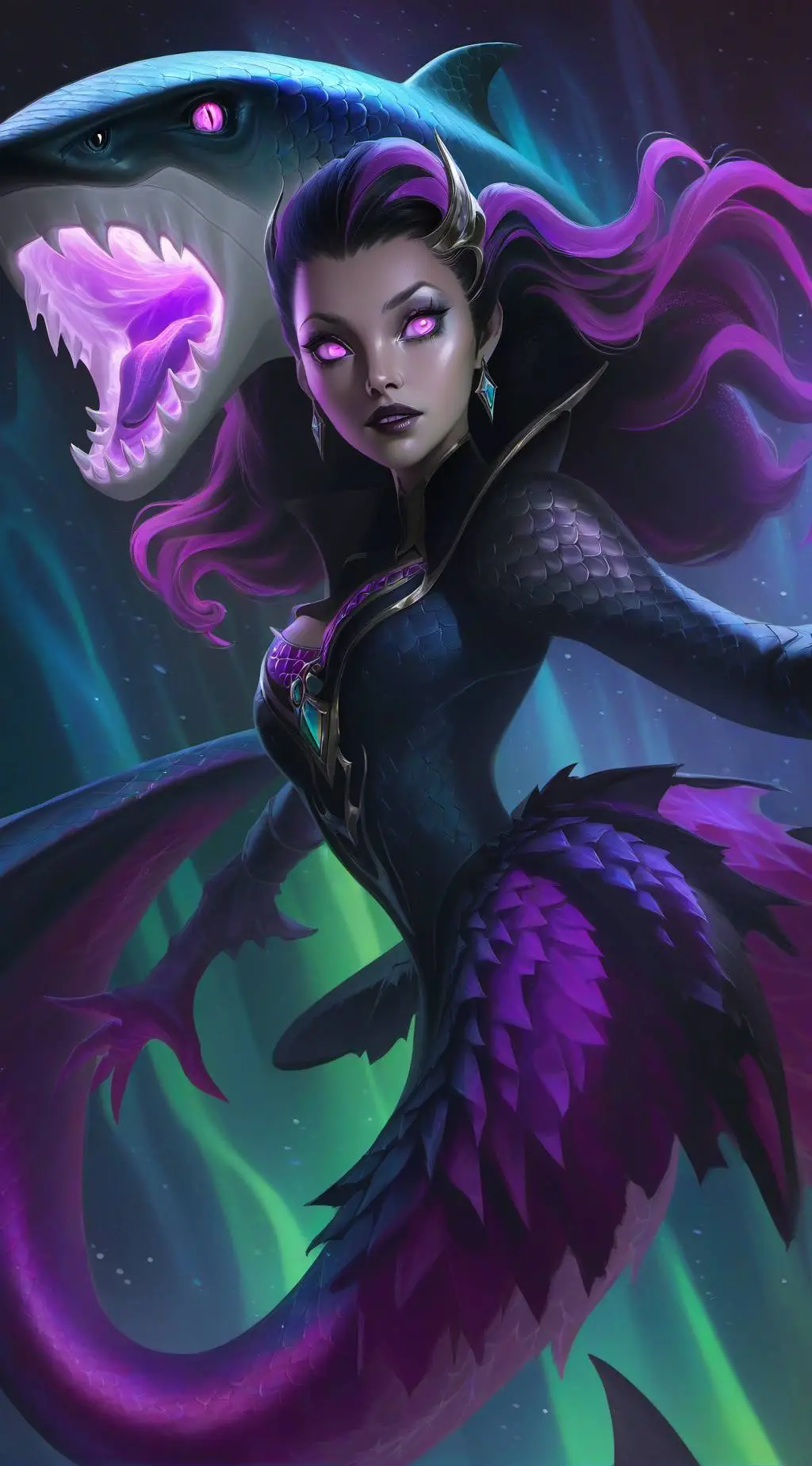 ai character: Aurora background