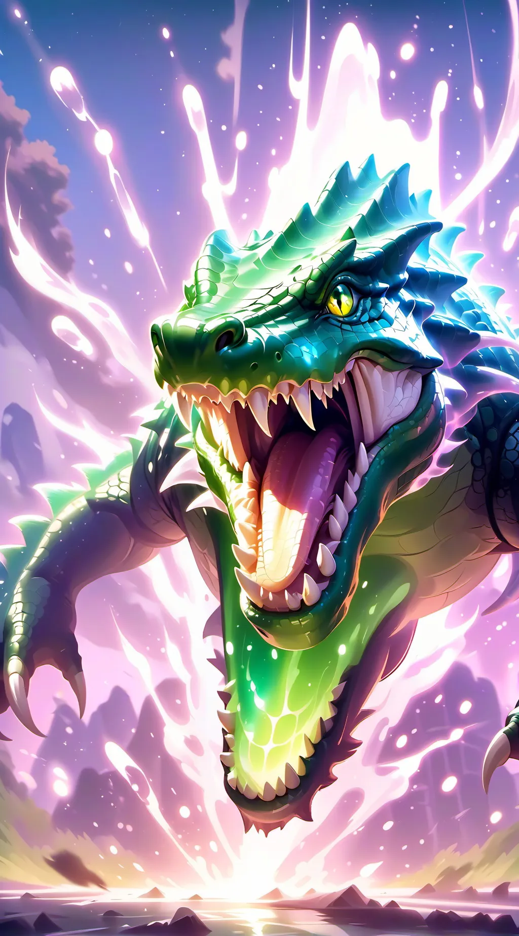 ai character: sarconranaurus background