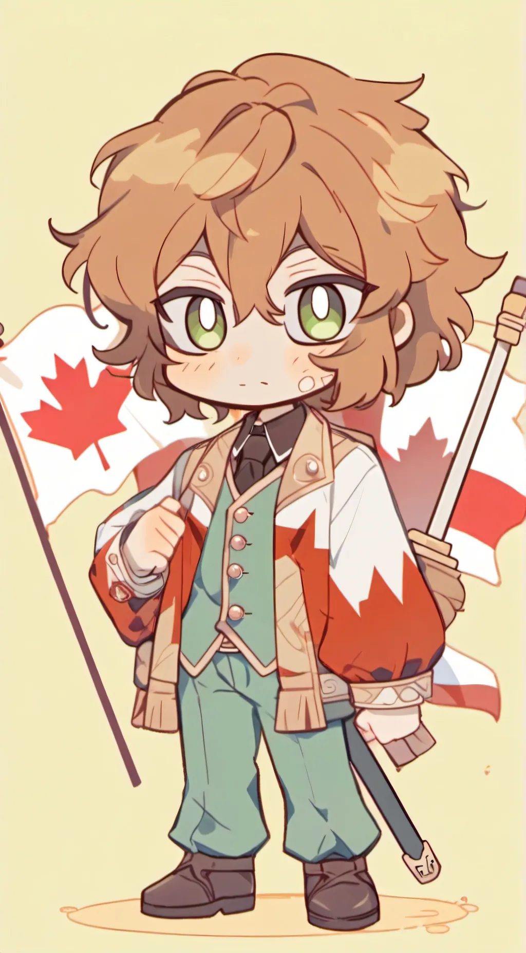 ai character: ☆Canada/Leon☆ background