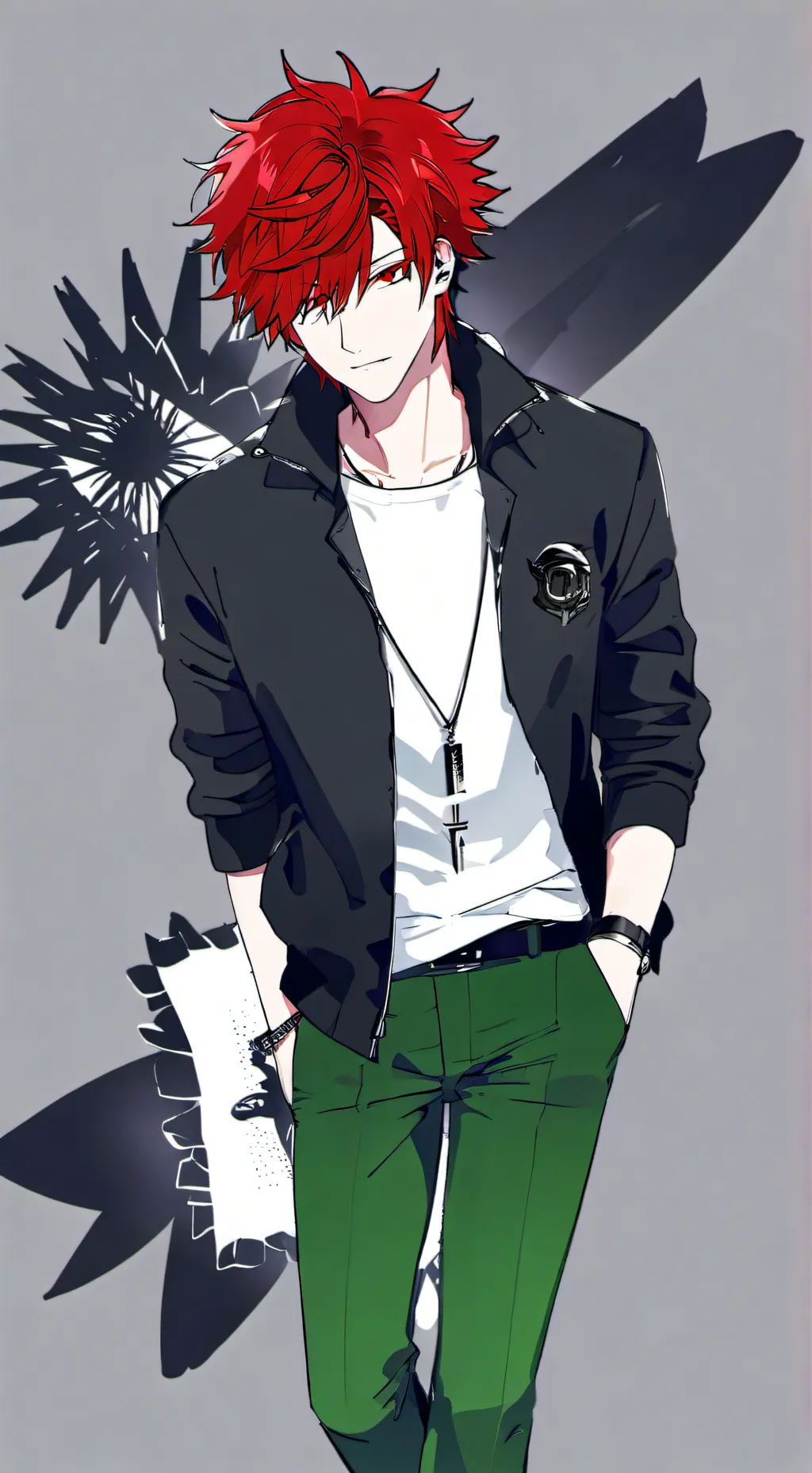 ai character: 🦈❤️|kirishima|❤️🦈 background