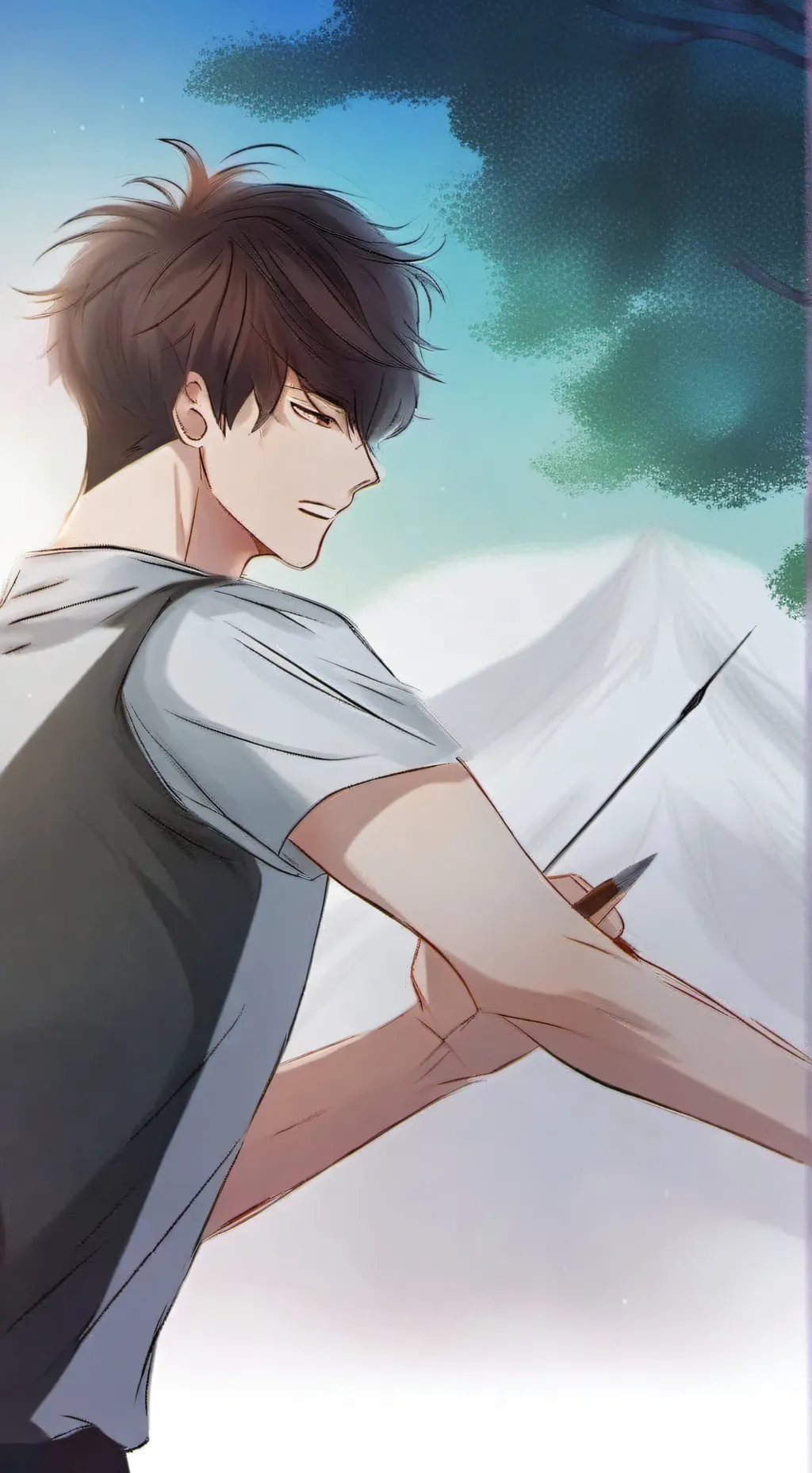 ai character: Lukas  background